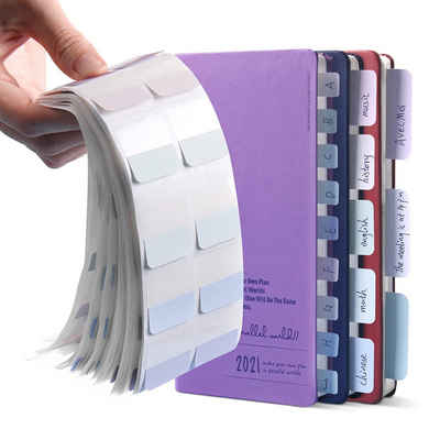 GelldG Aufkleber 420 Stück Selbstklebende Index-Tabs, 3 Größen Post-it, File Tabs