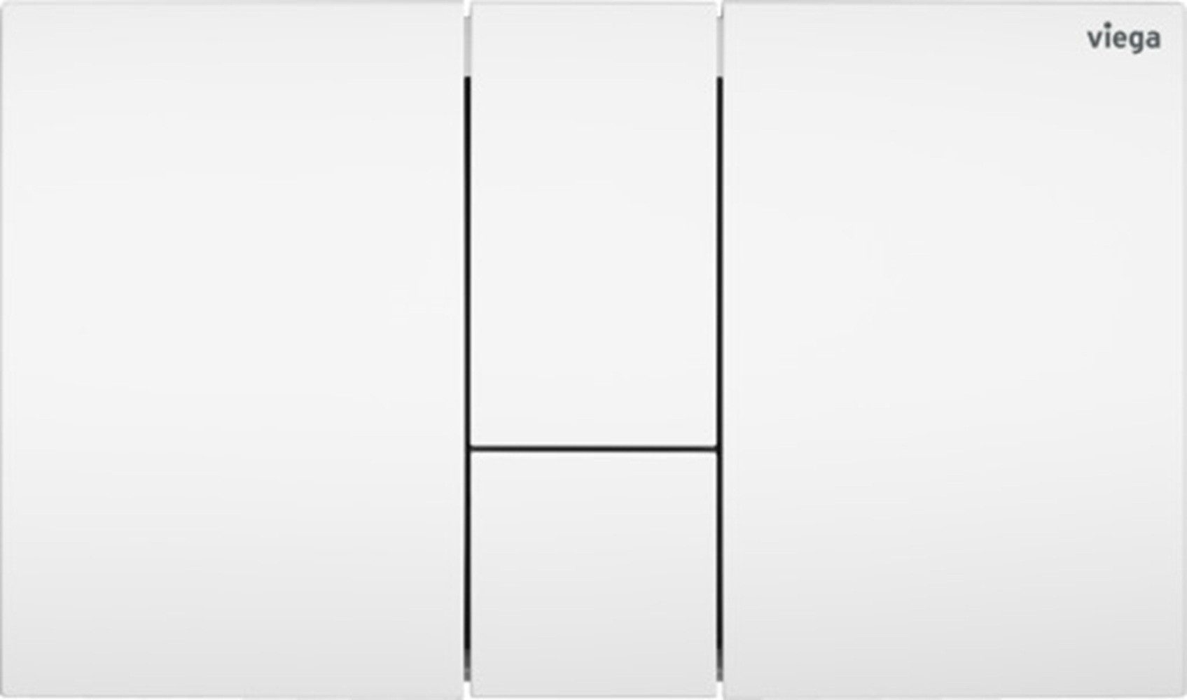 Viega Betätigungsplatte VIEGA WC Betät.-Pl. VISIGN for Style 24 aus Kunststoff weiß alpin