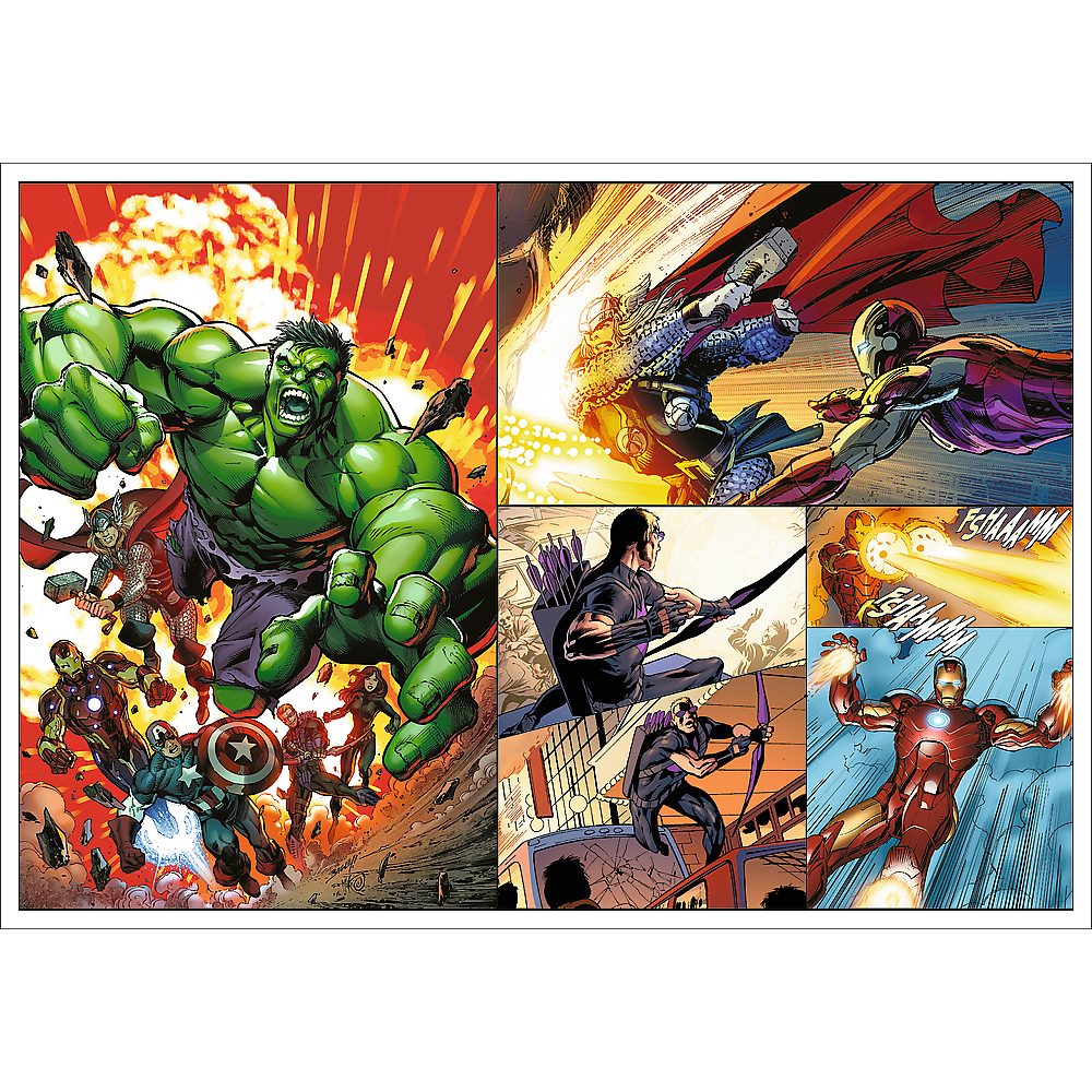 Trefl Puzzle Trefl,Disney Marvel Die Avengers, 4x250 Teile Puzzle, 250 Puzzleteile