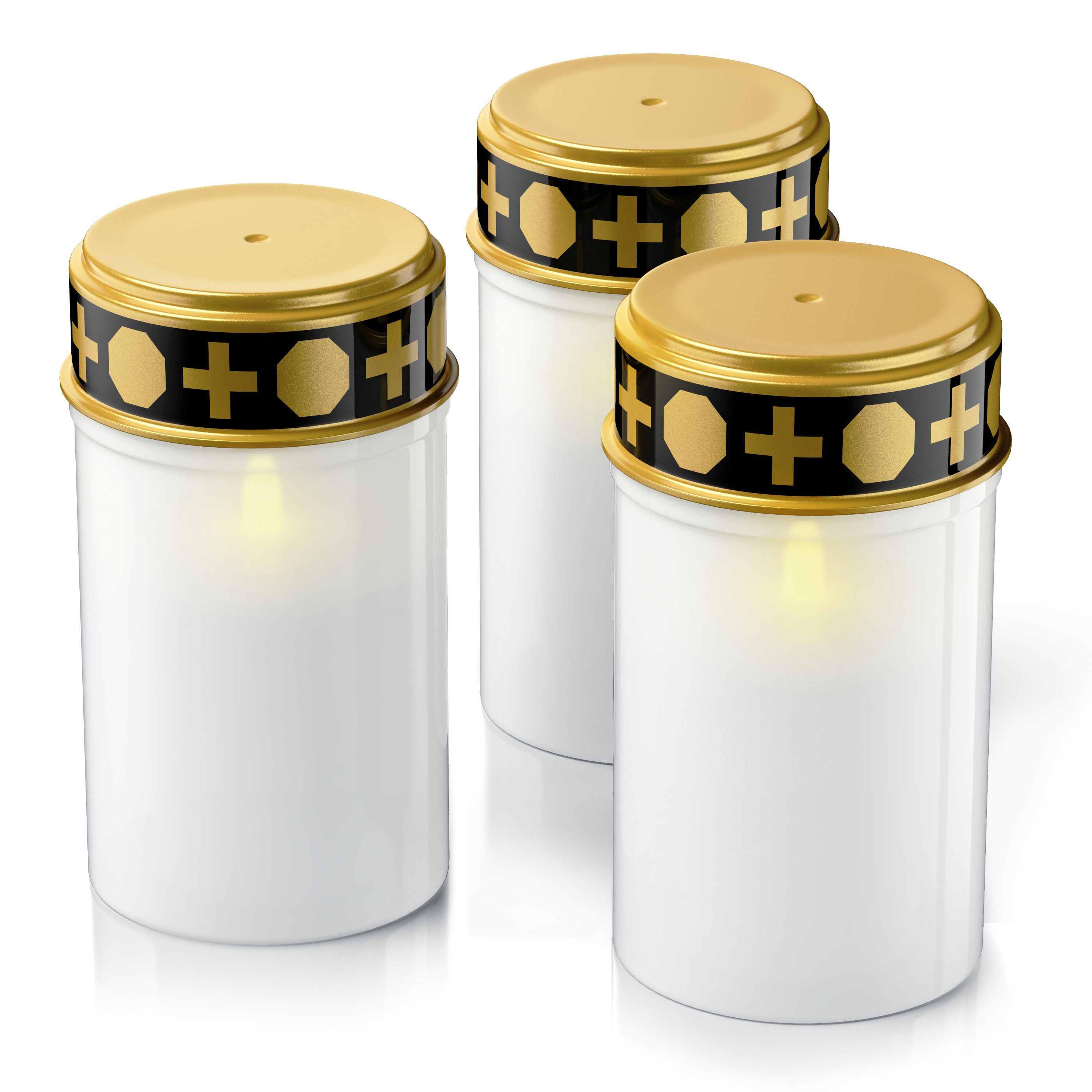 BEARWARE Grabkerze LED Grablicht, Batteriebetrieb, Friedhofskerze, günstig online kaufen