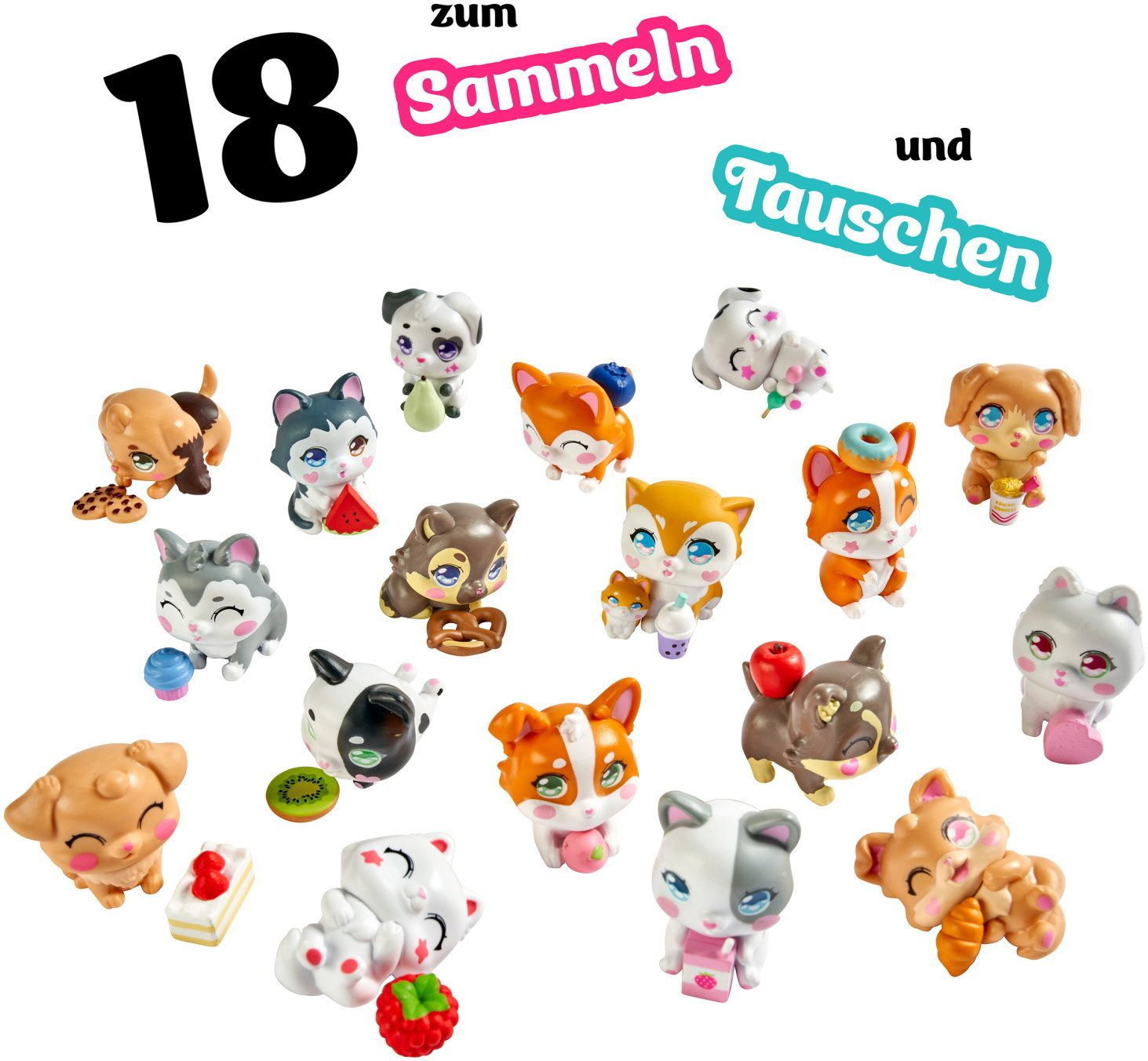 SIMBA Spielfigur Kawaii Pups Überraschungs Set 4 Stück Hündchen 105952526 – Bild 3 von 5