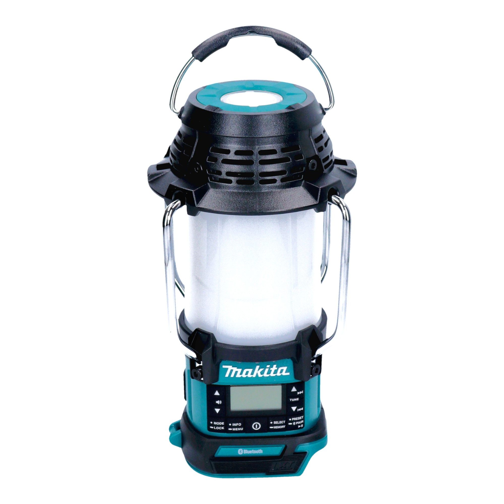 Makita DMR 056 Akku Radio 18 V FM DAB+ mit Laterne 360° Taschenlampe IP65 Baustellenradio