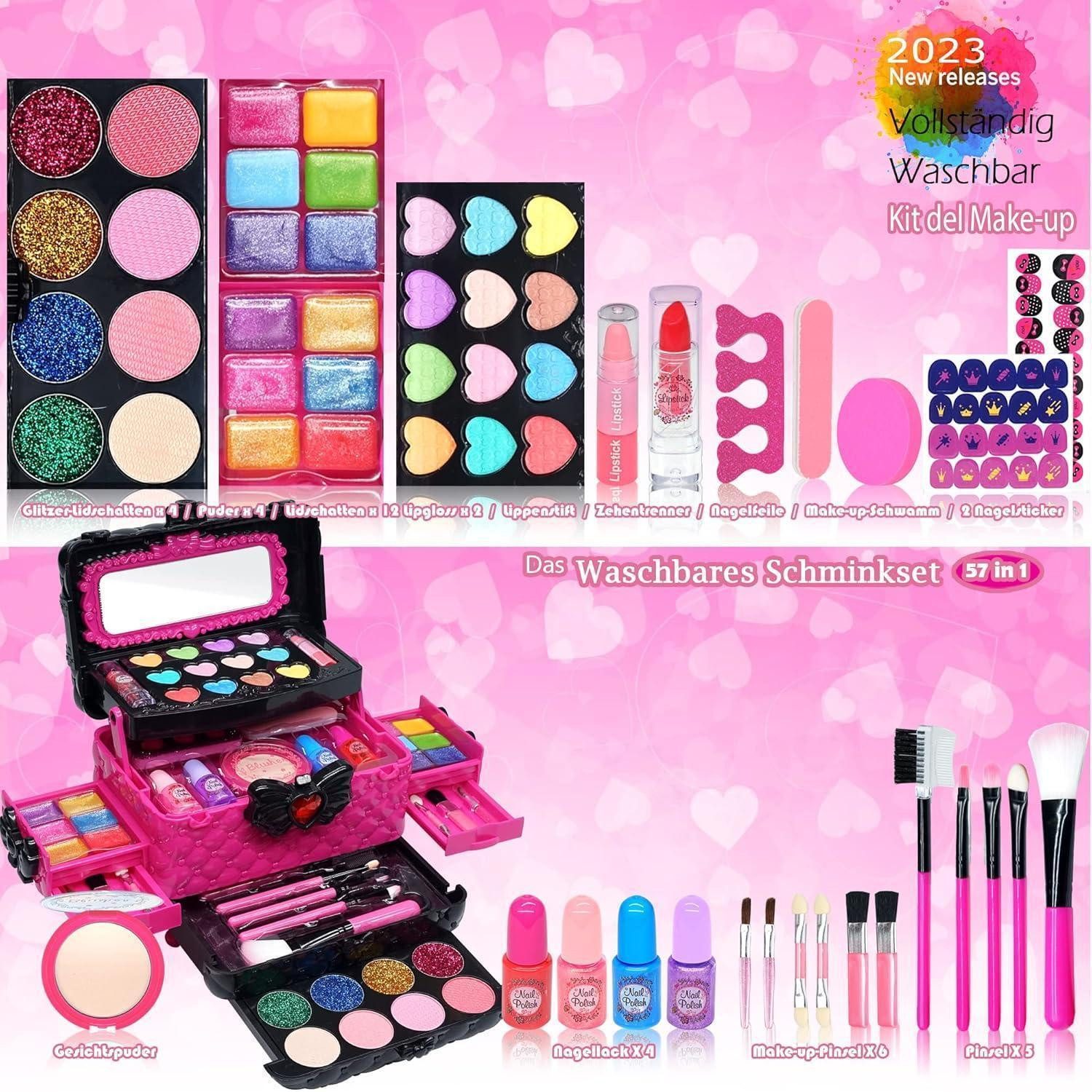 LuxusKollektion Theaterschminke Kinderschminke Set Mädchen Kinder Make Up Schminkkoffer Spielzeug – Bild 2 von 5