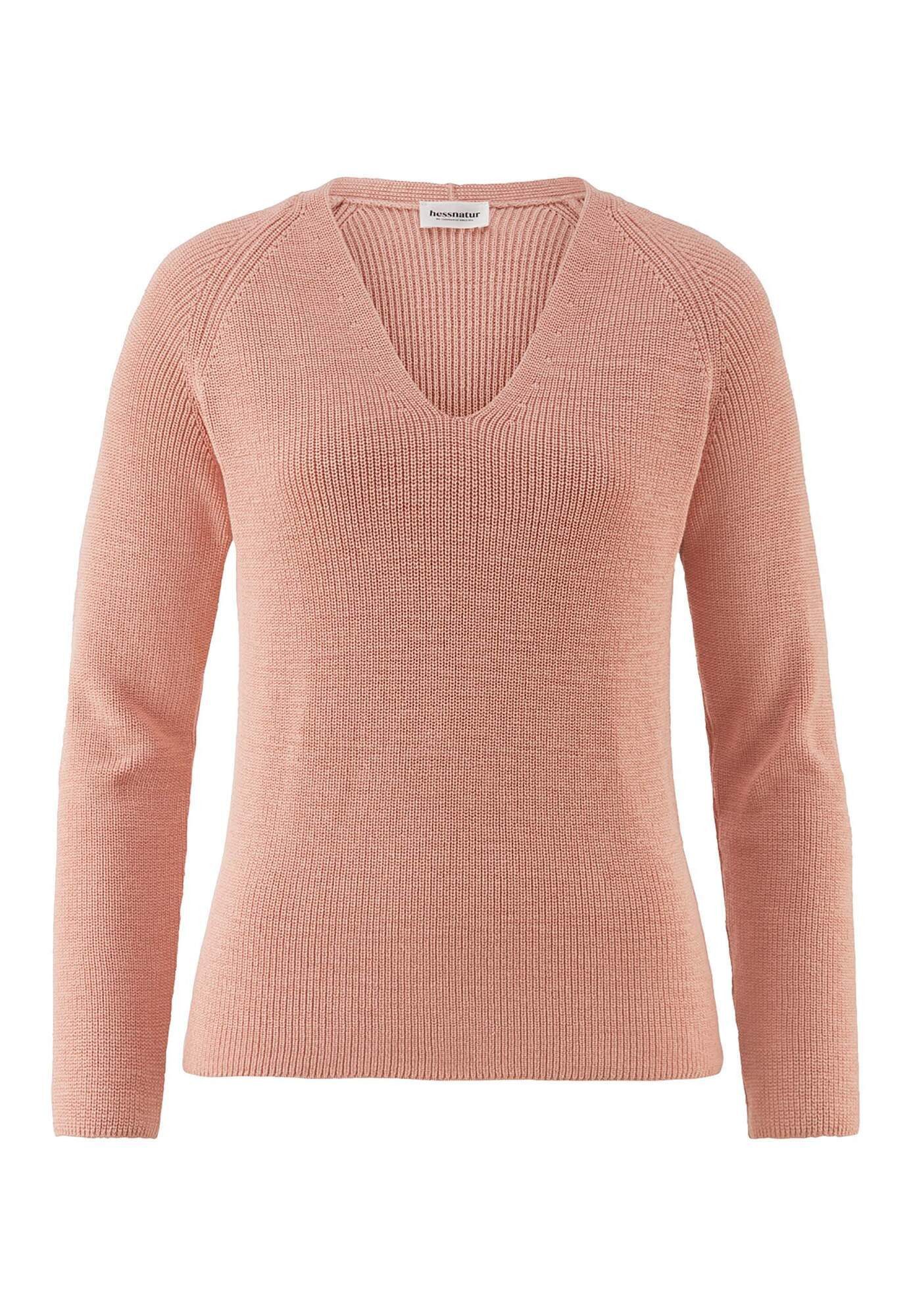 Hessnatur Strickpullover aus reiner Bio-Baumwolle (1-tlg)