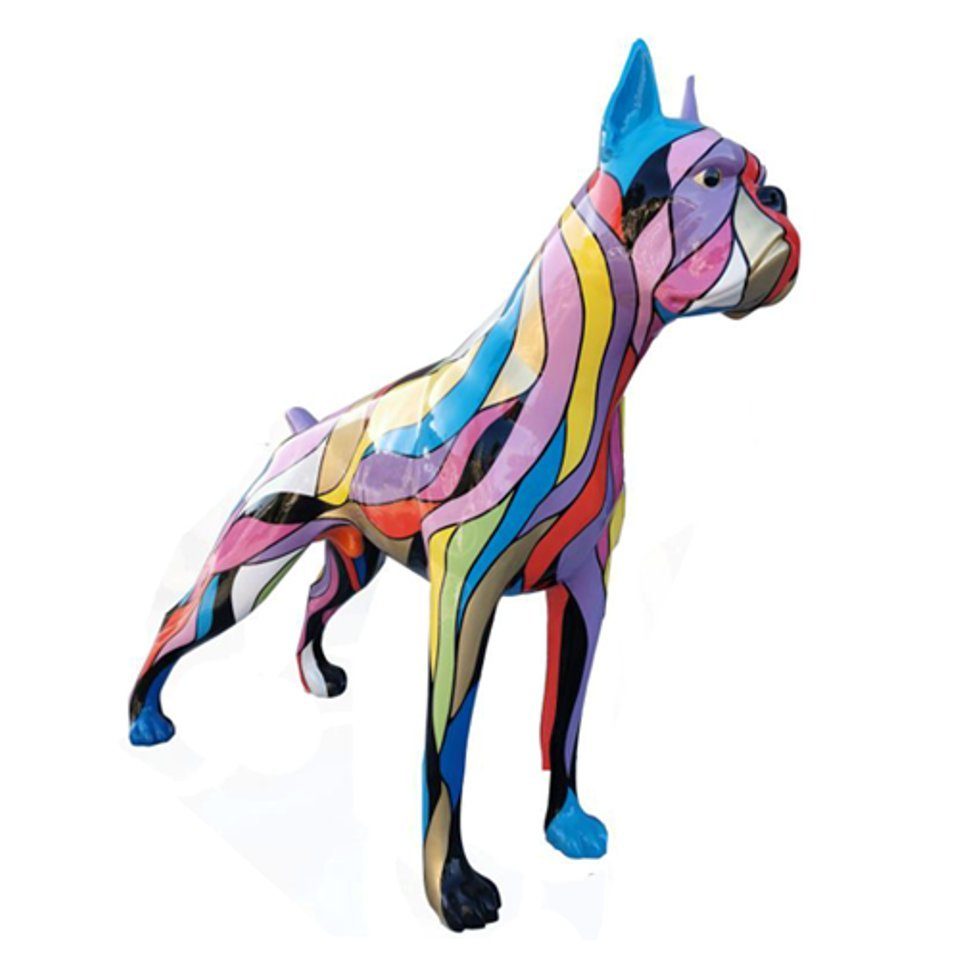 JVmoebel Dekoobjekt Design Figur Hund aus Kunststoff Garten Skulptur Statuen 173x190 cm