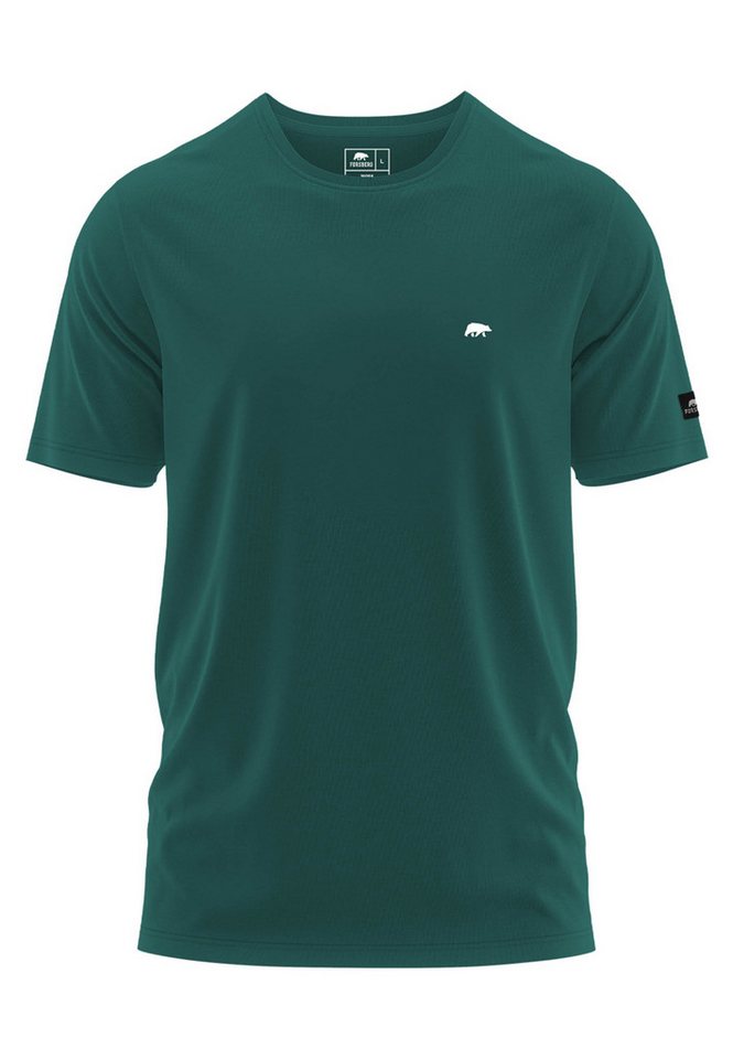 FORSBERG T-Shirt T-Shirt mit kleinem Gummi-Patch