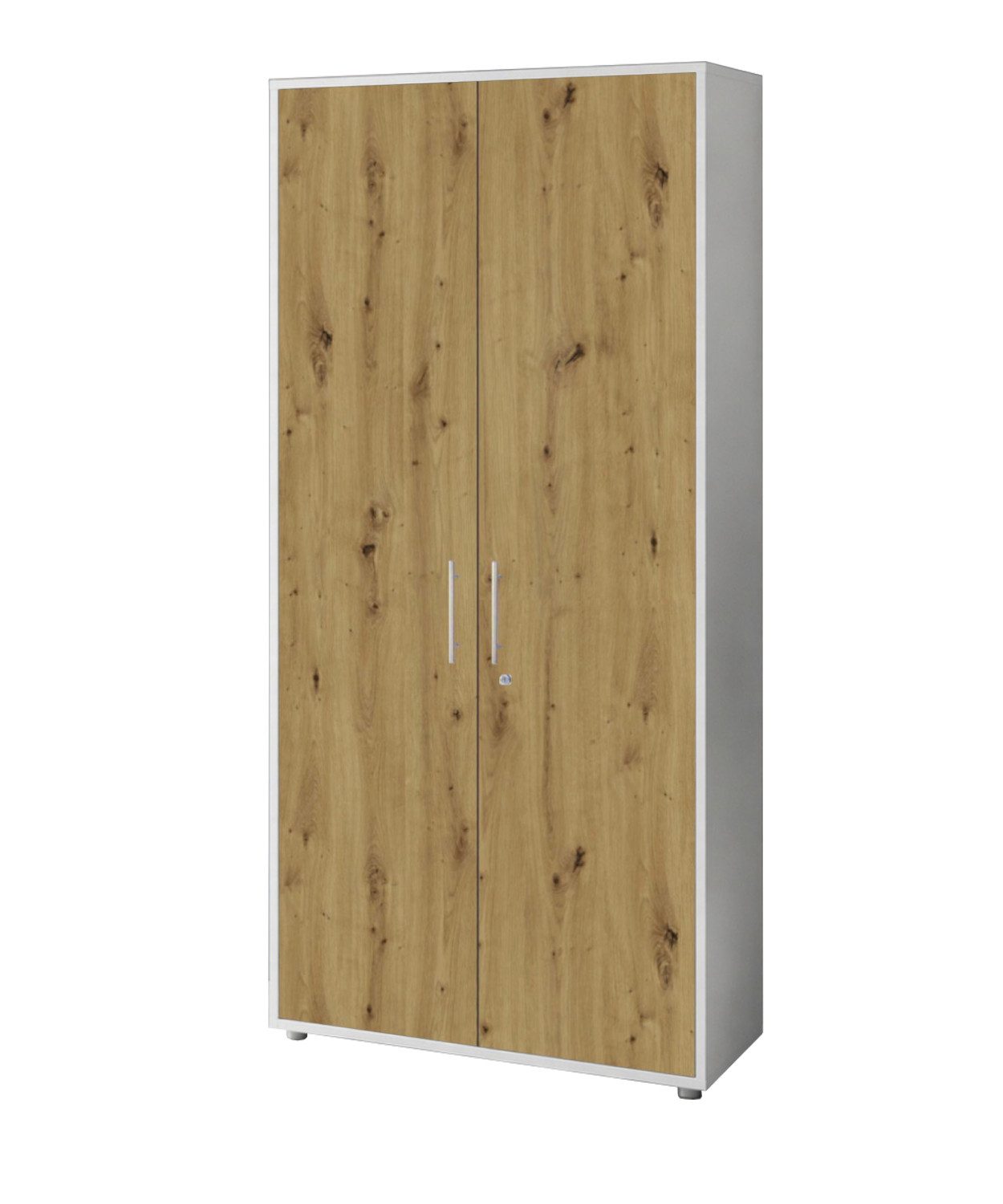 BMG Möbel Aktenschrank Office Edition abschließbar, 5 Ordnerhöhen, Platz für über 45 DIN A4 Ordner