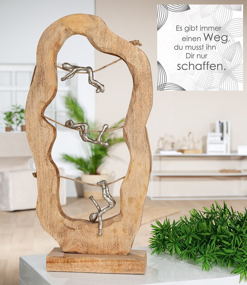 GILDE Skulptur Kletter Skulptur Symbol für Durchhaltevermögen (55594 St)