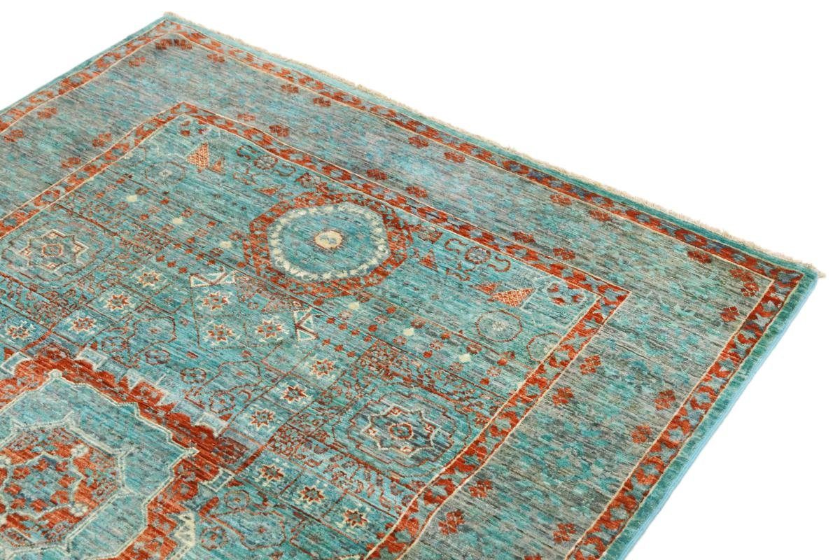 Orientteppich Mamluk 123x184 Handgeknüpfter Orientteppich 6 / Nain mm rechteckig, Perserteppich, Trading, Höhe