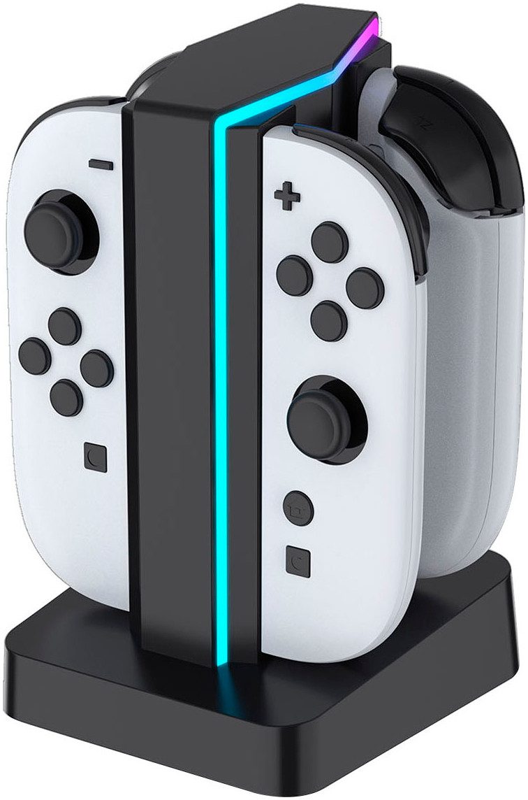 Ready2gaming Switch 2 4in1 Charger mit LED Beleuchtung Ladestation