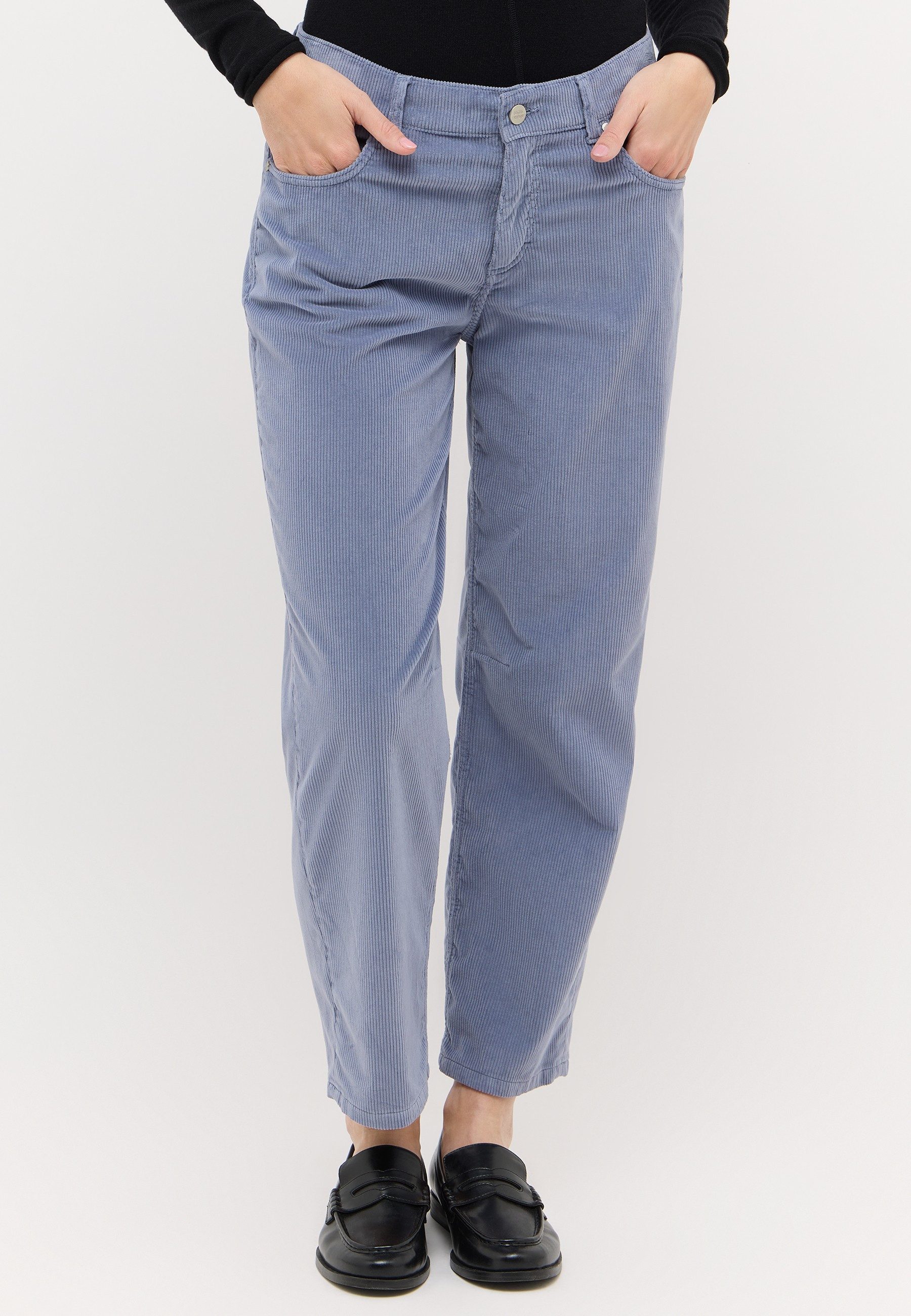ANGELS Cordhose EVY Relaxed Fit, moderne O-Shape Form