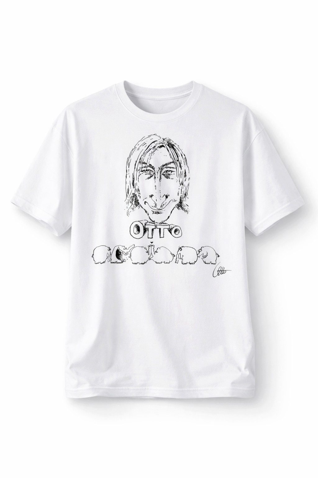 Ottifant Productions GmbH T-Shirt Retro T-Shirt LP-Cover "OTTO (Live im Audimax)" Unisex von Otto Waalke