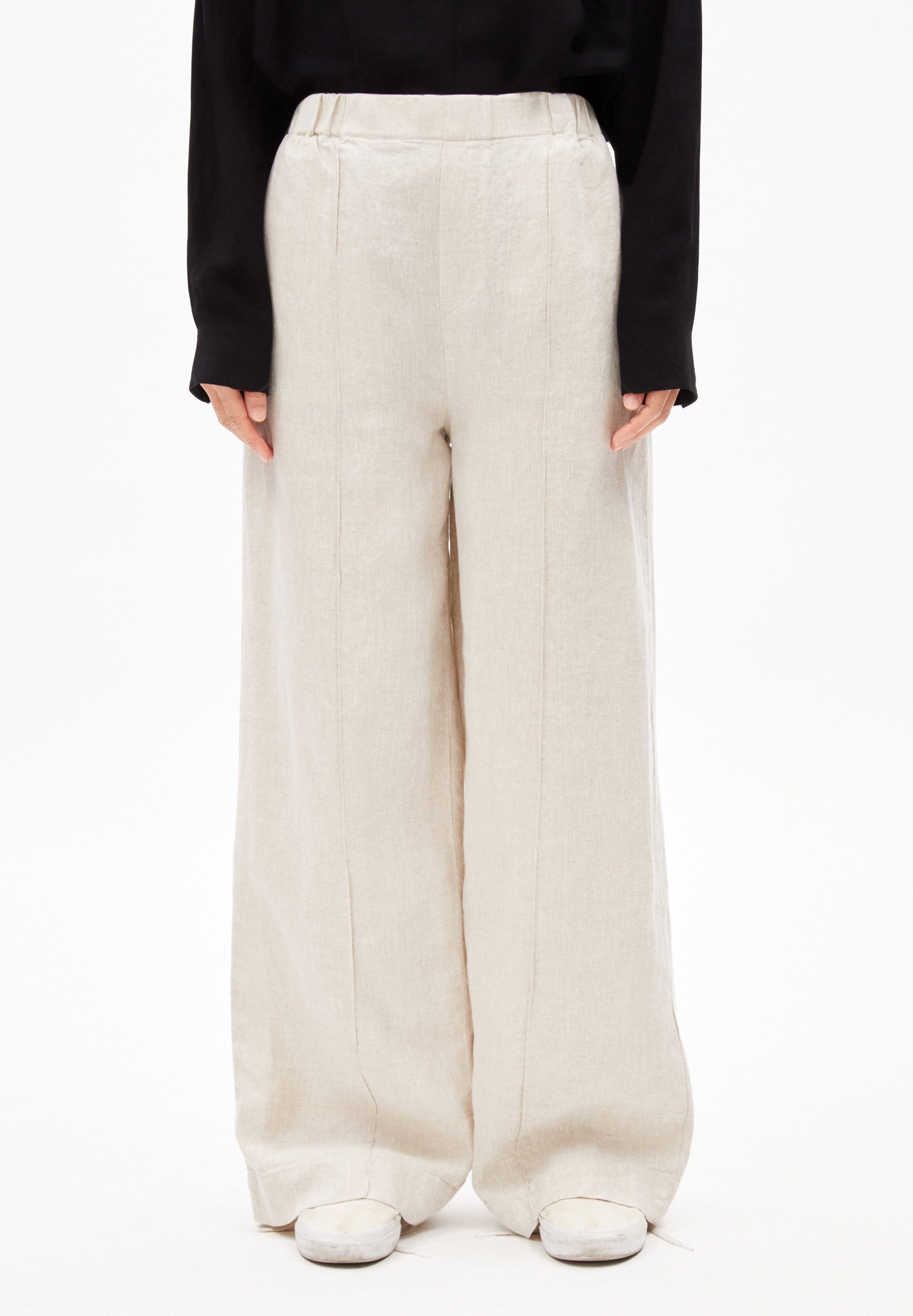 Armedangels Stoffhose JONVAALIE PURE LINO Webhose aus Leinen (High Waist, R günstig online kaufen