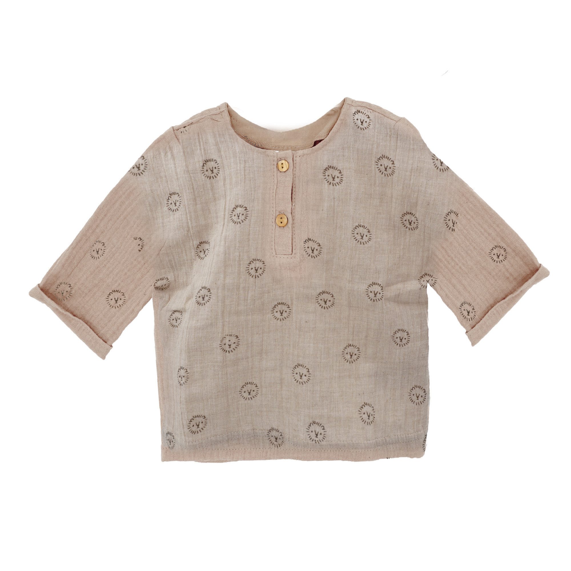 MAXIMO T-Shirt GOTS BABY BOY-Hemd, 3/4 Arm Musselin (1-tlg)
