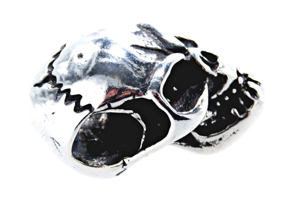 Anhänger Totenkopf Skull 925 Schädel Kettenanhänger kleiner Kiss of Sterling Leather Silber