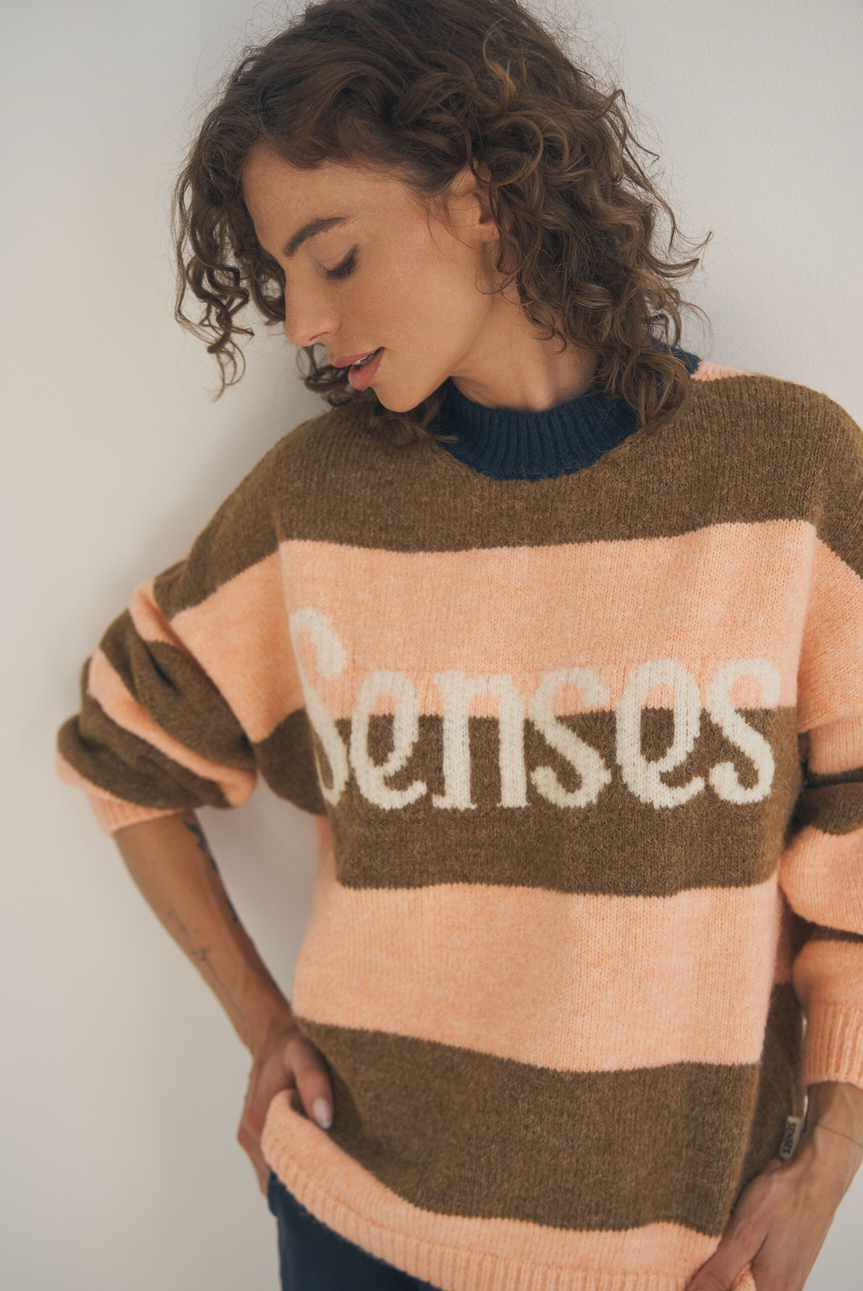 SENSES.THE LABEL Rundhalspullover mit weicher Haptik