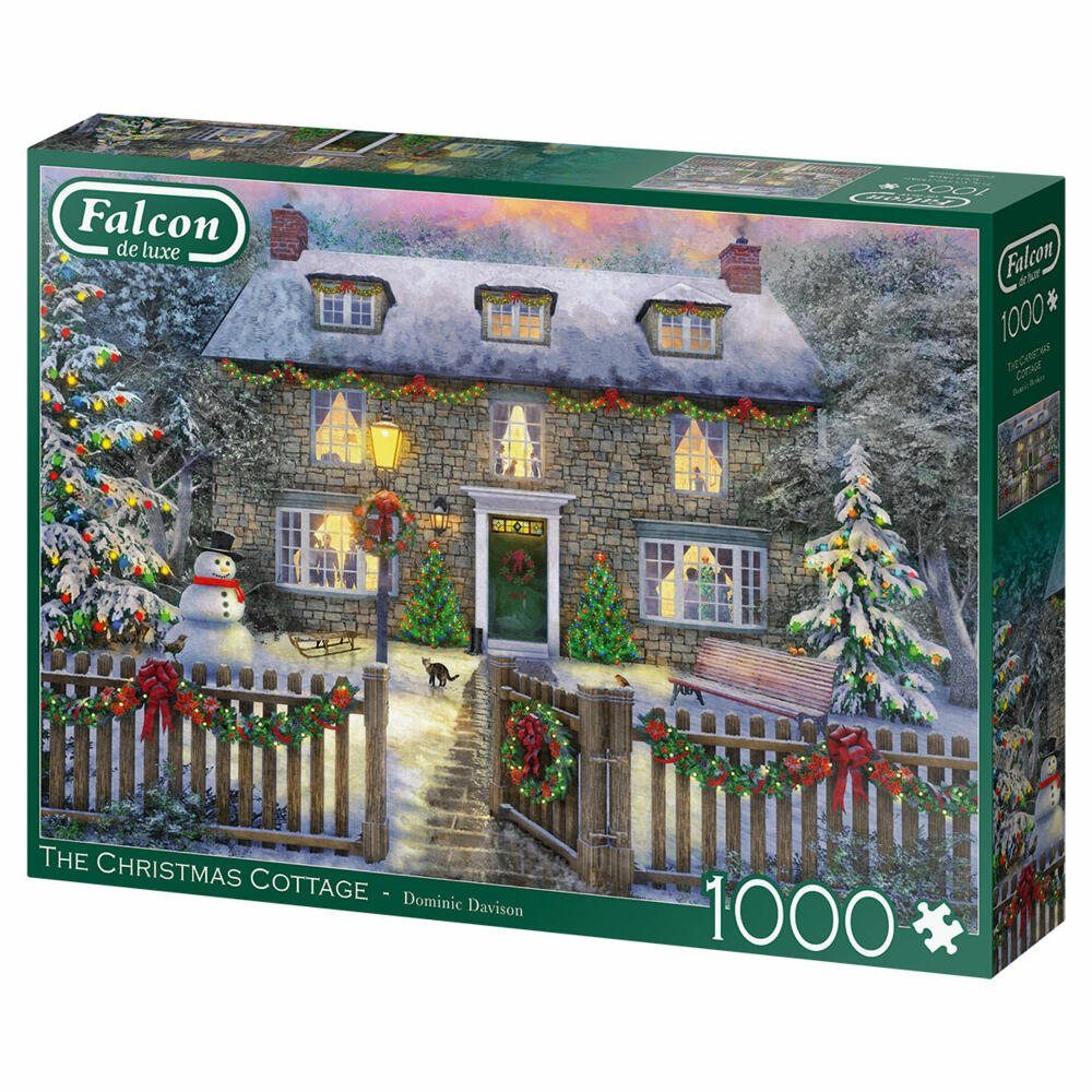 Christmas 1000 Falcon Puzzle Spiele 1000 Jumbo The Puzzleteile Teile, Cottage