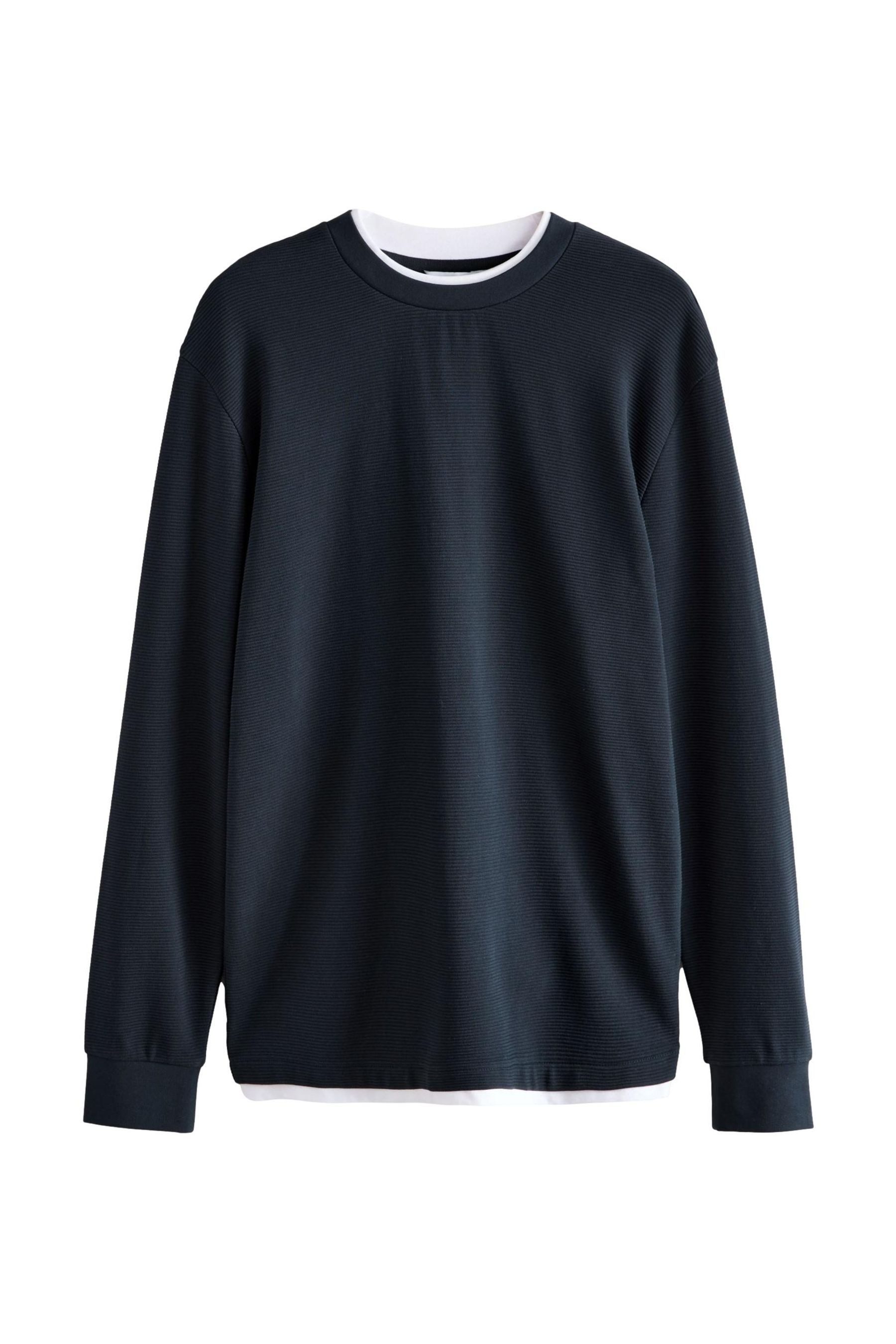 Next 2-in-1-Pullover Strukturierter Langarm-Pullover im Lagenlook günstig online kaufen