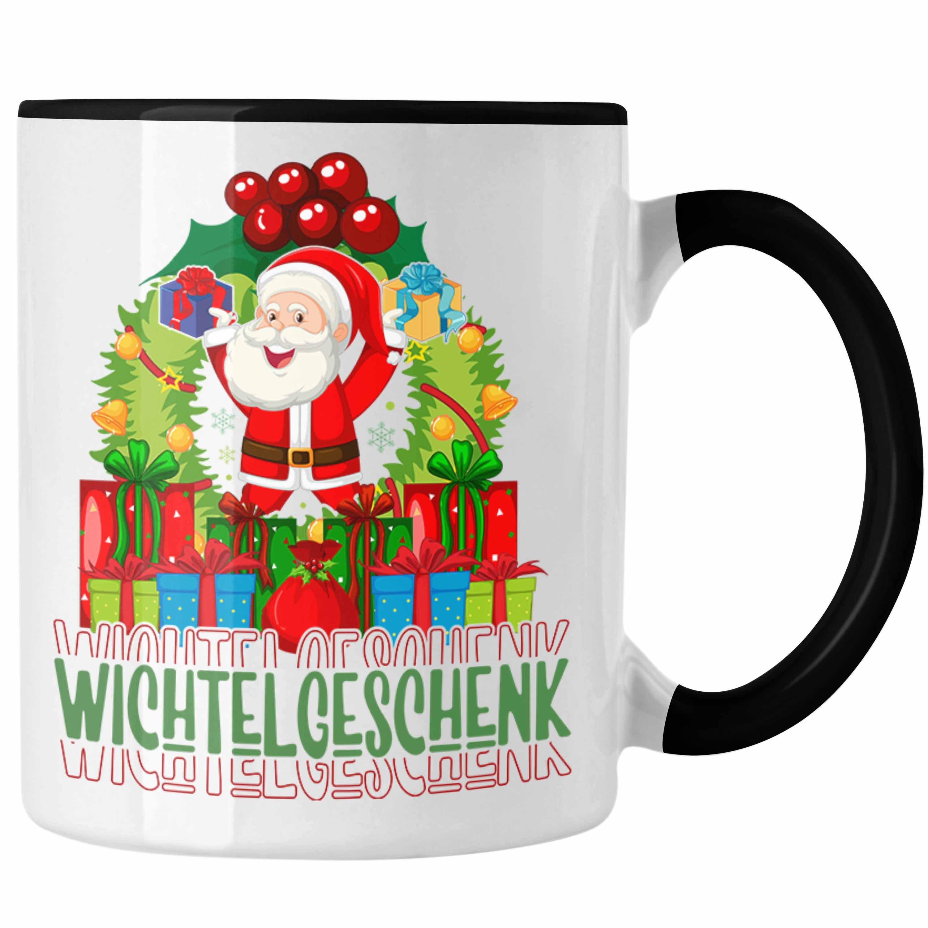 Trendation Tasse Schrott-Wichtelgeschenk für Frauen Kollegen Geschenk Wichteln Weihnach Schwarz | Teetassen