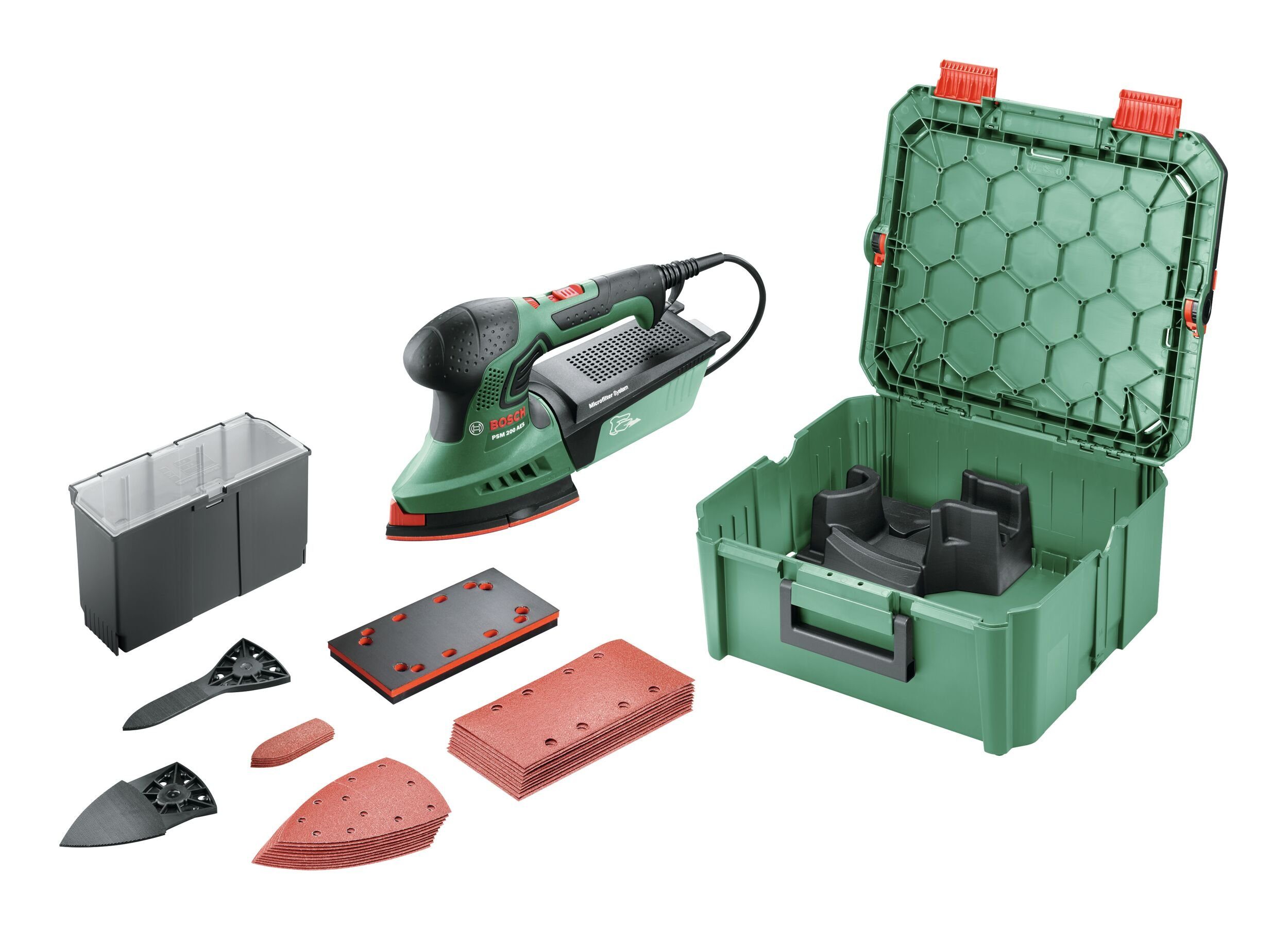 Bosch Home & Garden Deltaschleifer PSM 200 AES, 26000 U/min, Multischleifer - in SystemBox M