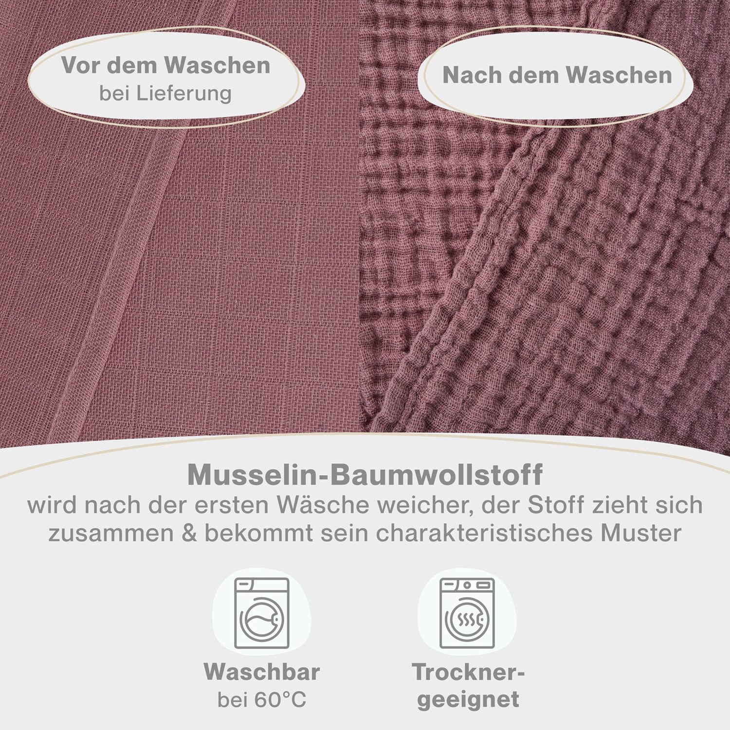 Laleni Spucktuch Spucktücher Baby aus Reiner Baumwolle in 70x70, (5-tlg), OEKO-TEX Zertifizierte Mulltücher