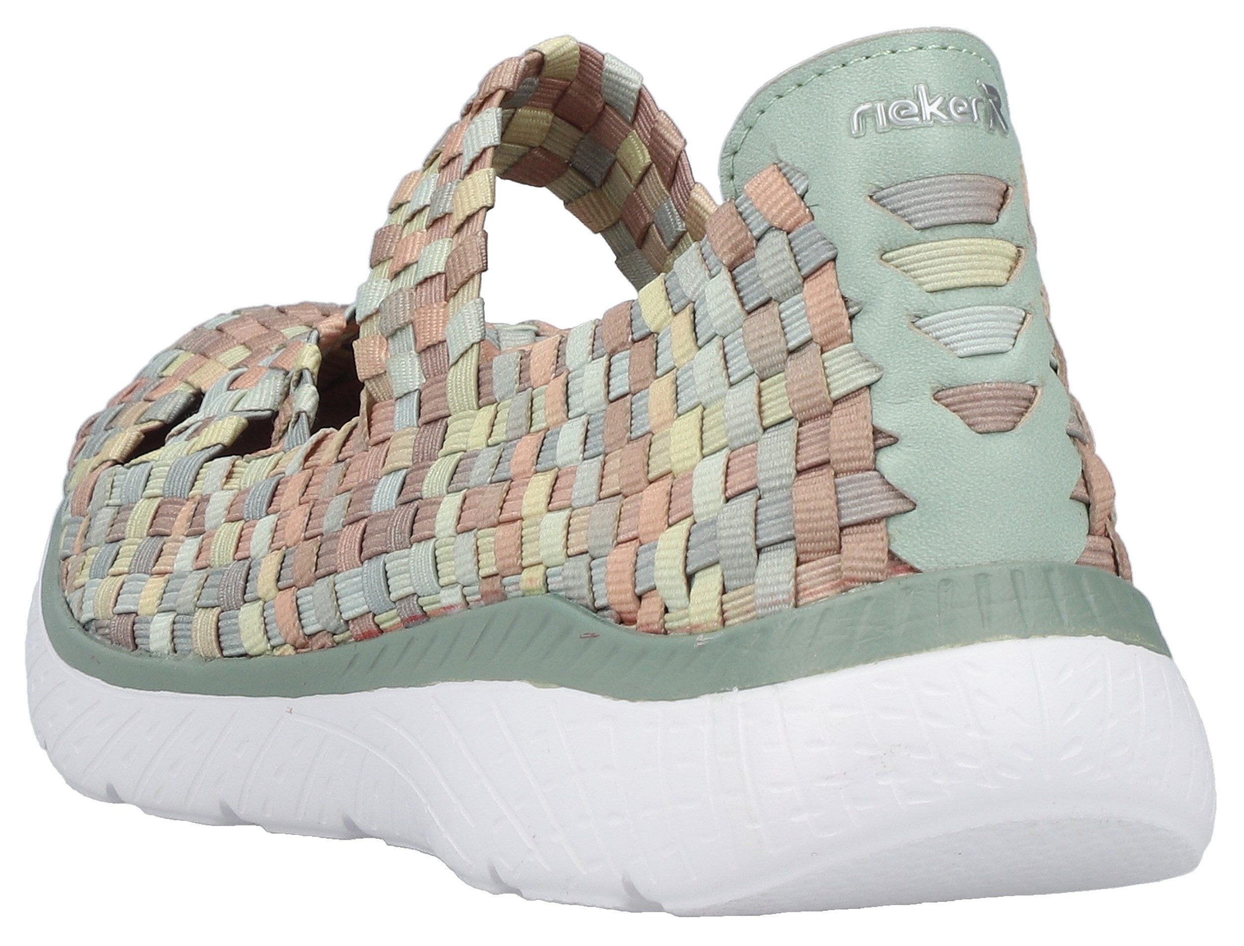 Rieker Riemchenballerina Slipper, Schlupfschuh mit MemoSoft-Innensohle