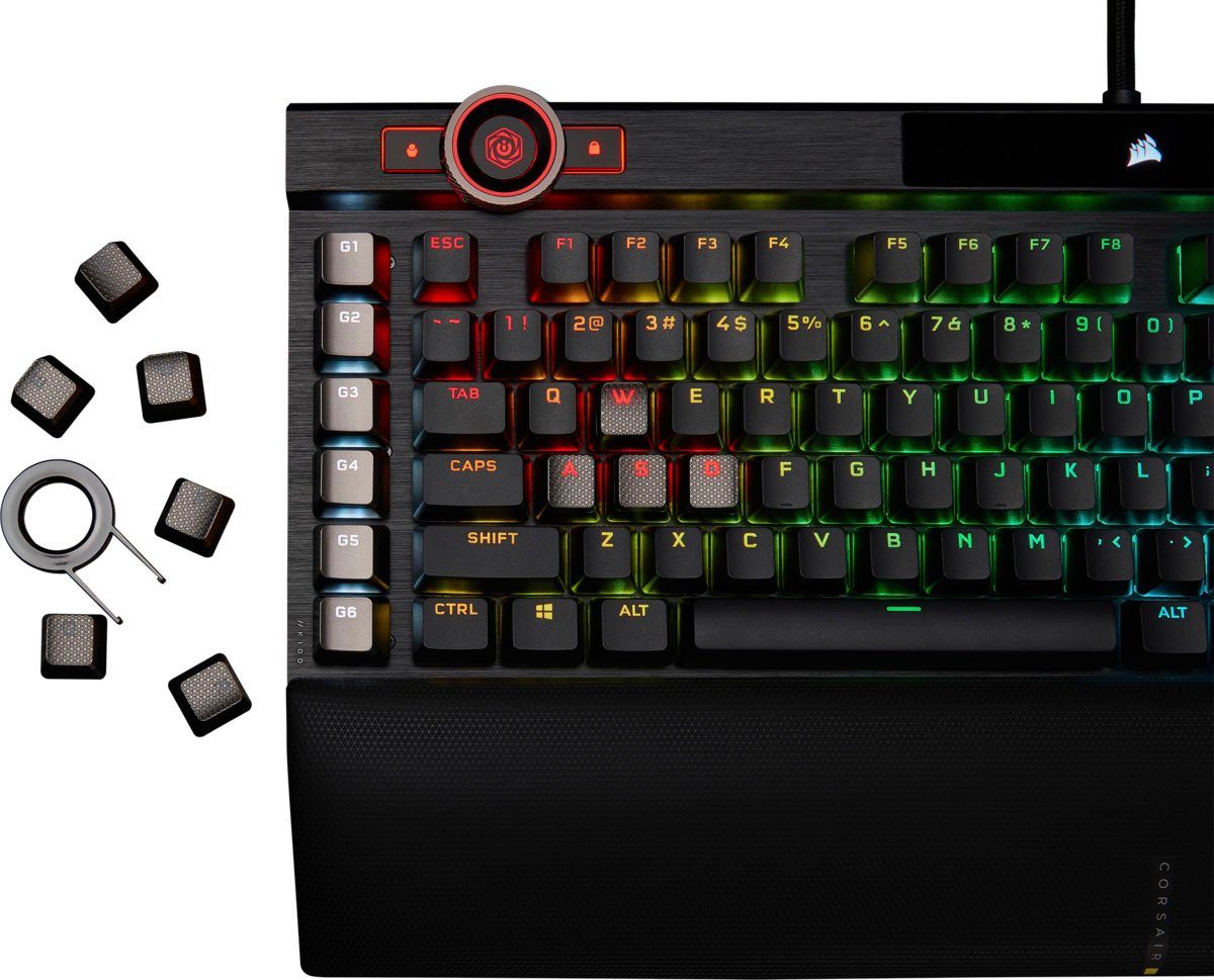 Corsair Gaming-Tastatur K100 Corsair schwarz RGB