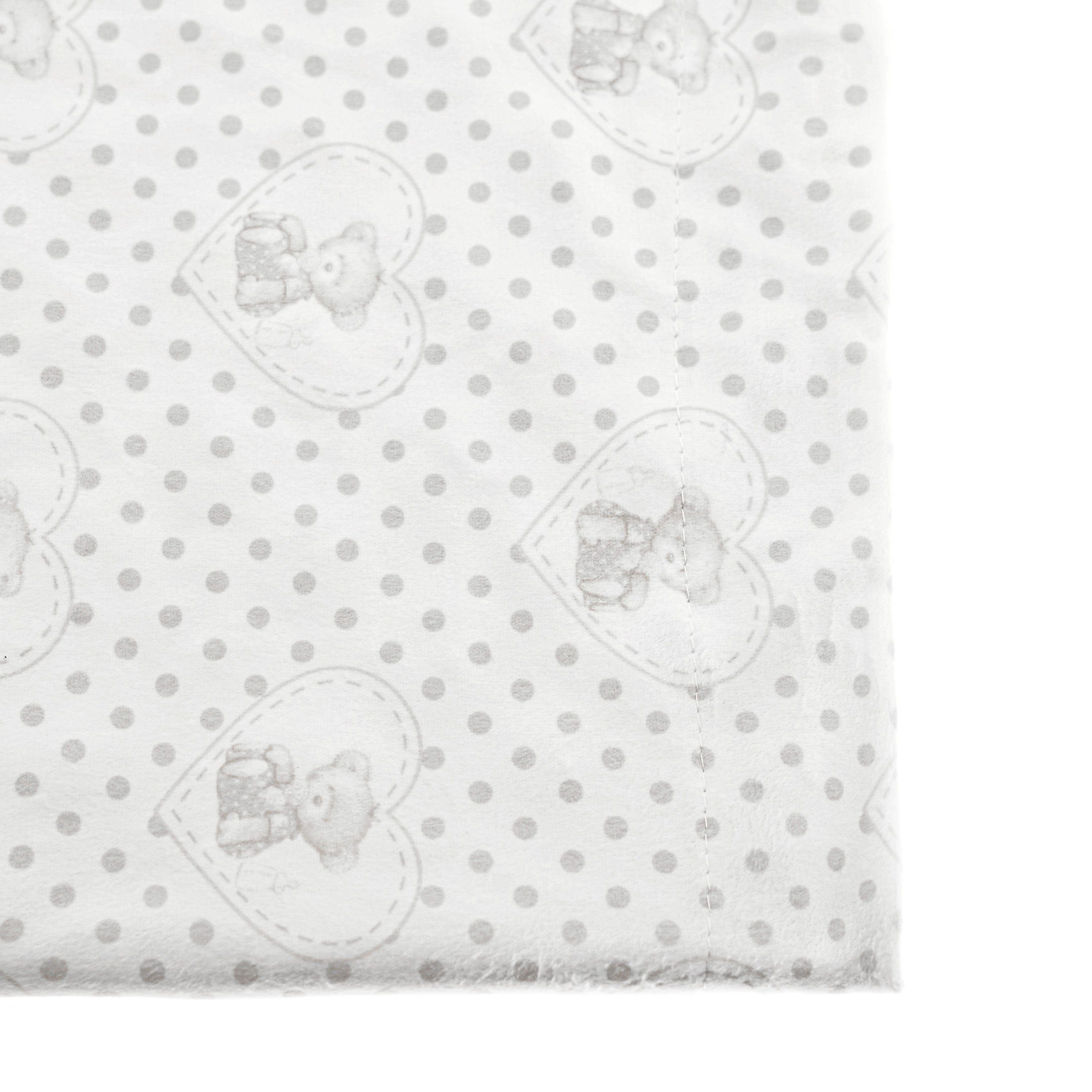 Babydecke Babydecke Doppellagig 75cm x 100cm mit Bären Mustern und Motiven, Almina