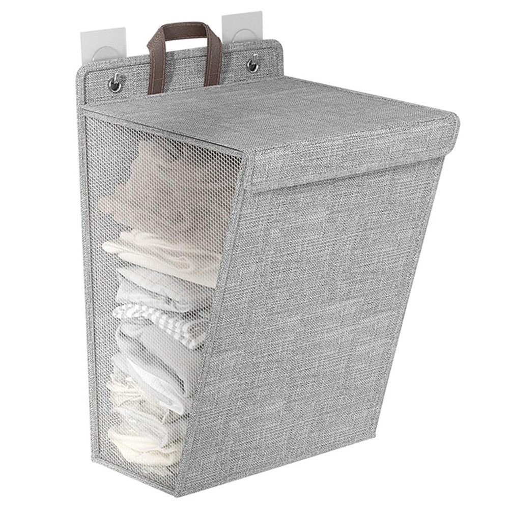 NUODWELL Wäschekorb Wäschekorb Faltbarer mit Deckel und Griff, Wäschesammle günstig online kaufen