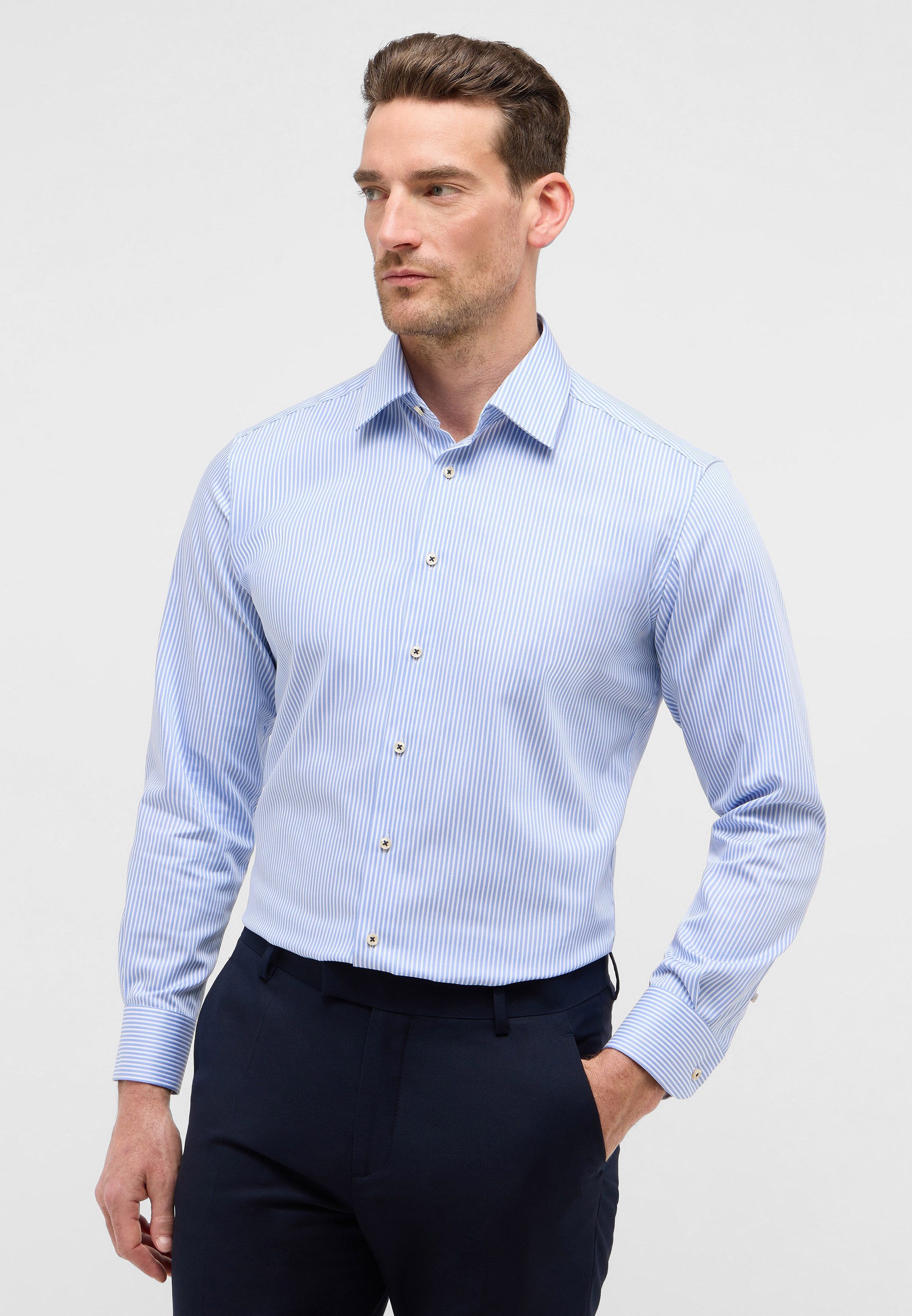 Eterna Langarmhemd MODERN FIT NON IRON günstig online kaufen