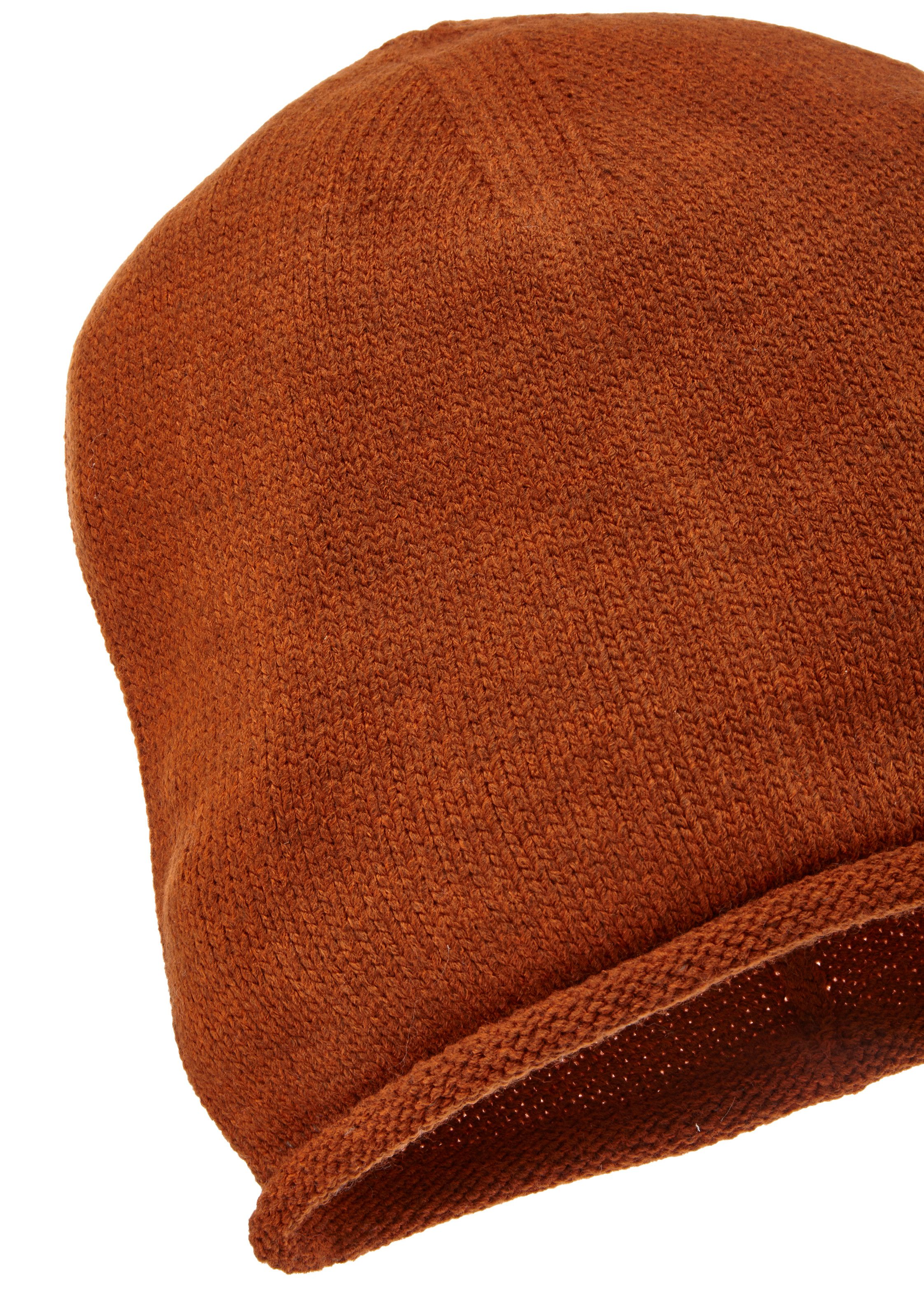 LASCANA Beanie Strickmütze Feinstrick mit Rollrand, günstig online kaufen