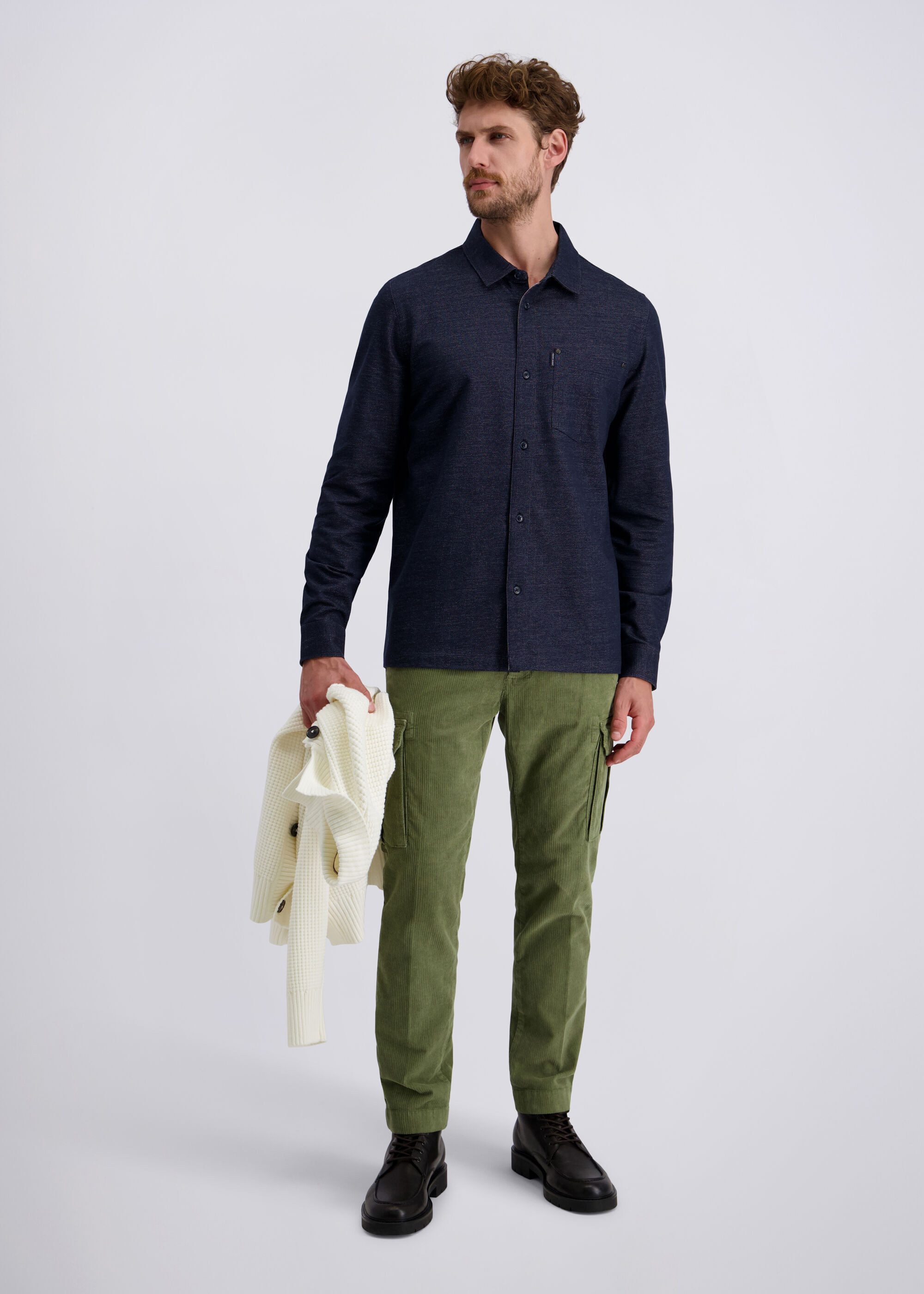 Pierre Cardin Stoffhose Cean mit Cargotaschen