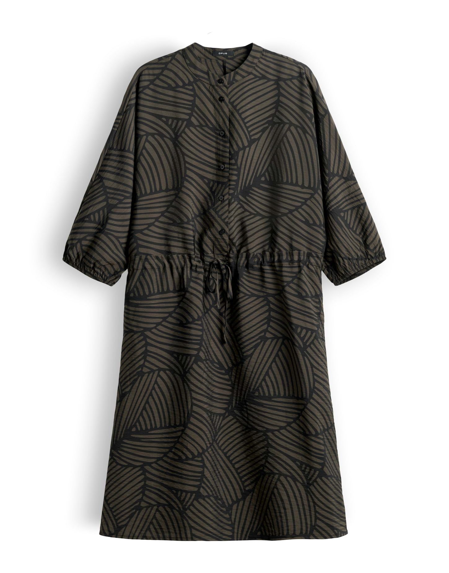 OPUS Minikleid Wenria botanical Der Tunnelzug in der Taille formt eine variable Silhouette
