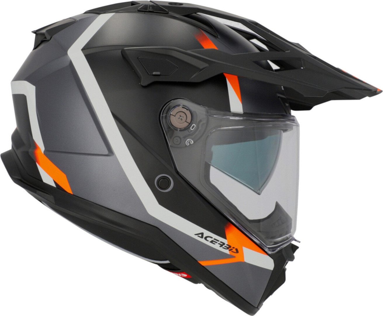 Acerbis Motocrosshelm Attack Graphic Enduro Helm, vorbereitet für Pinlockscheibe,integriertes Sonnenvisier