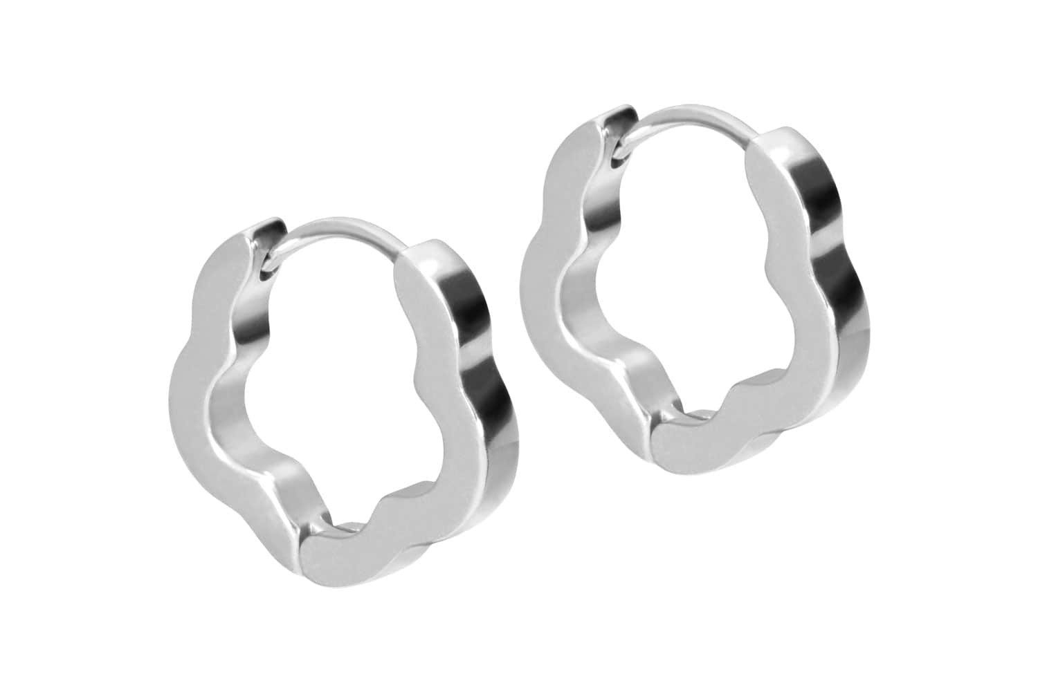 FILANGO Piercing-Set Chirurgenstahl Ohrclicker Creolen BLUME günstig online kaufen