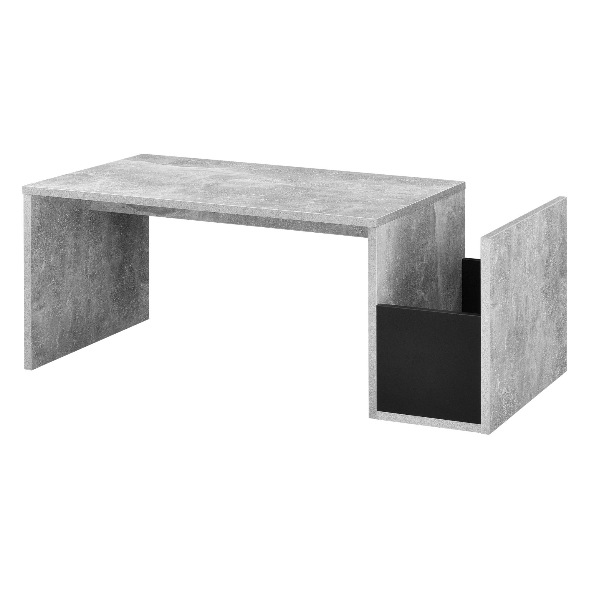 en.casa Couchtisch, Bollnäs Wohnzimmertisch 90x45x35cm Betonoptik betonfarben