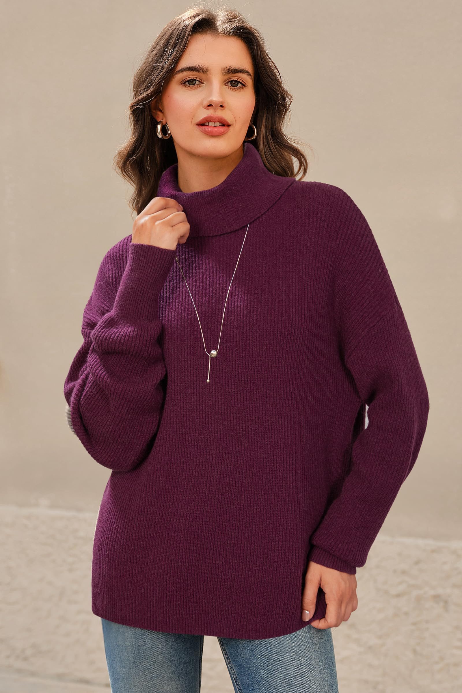 Arach&Cloz Strickpullover Pullover Damen Wolle Blend Rollkragenpullover Ove günstig online kaufen