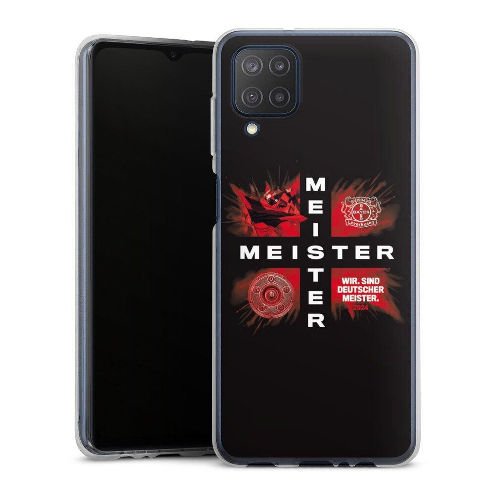 DeinDesign Handyhülle Bayer 04 Leverkusen Meister Offizielles Lizenzprodukt, Samsung Galaxy M12 Silikon Hülle Bumper Case Handy Schutzhülle