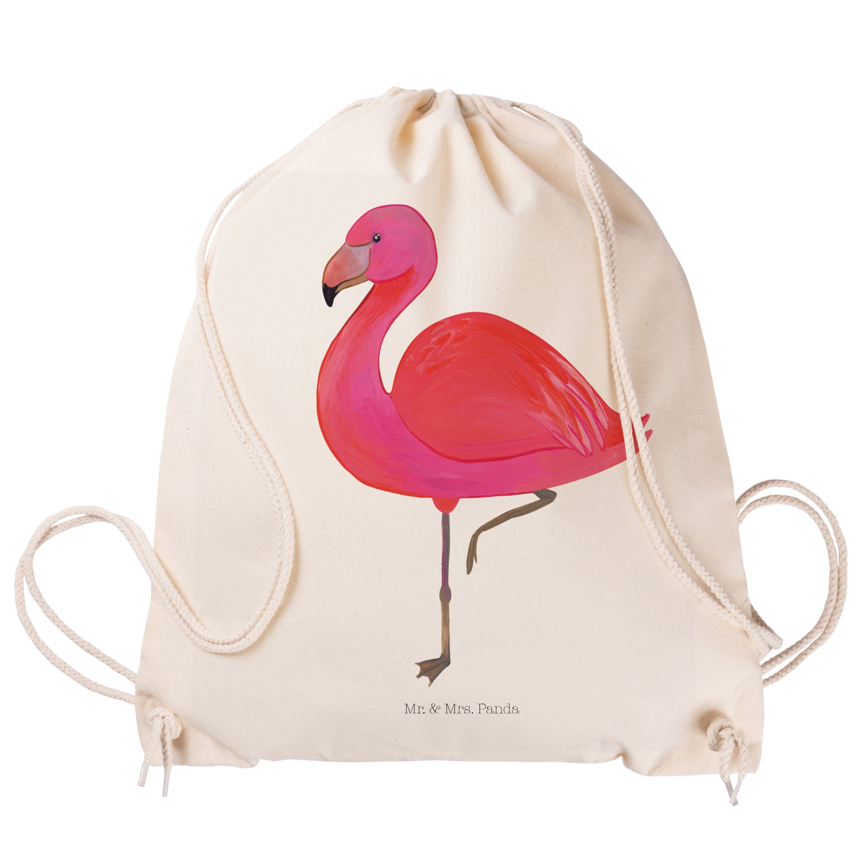 Transparent für Sporttasche & - Geschenk, mich, einzigartig, (1-tlg) Flamingo Mrs. Panda classic prä - Mr.