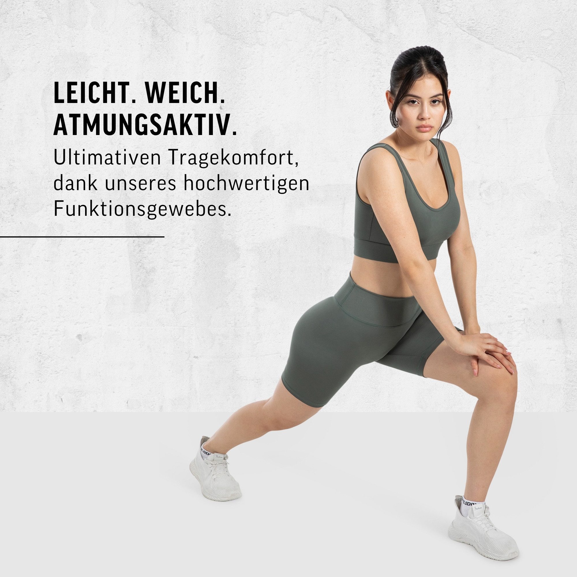 Smilodox Shorts SoftFeel Darbie, High Waist Yogashorts, atmungsaktiv & 4-Wege-Stretch Feuchtigkeitsableitende Radlerhose, schnelltrocknend, Pilates Yoga