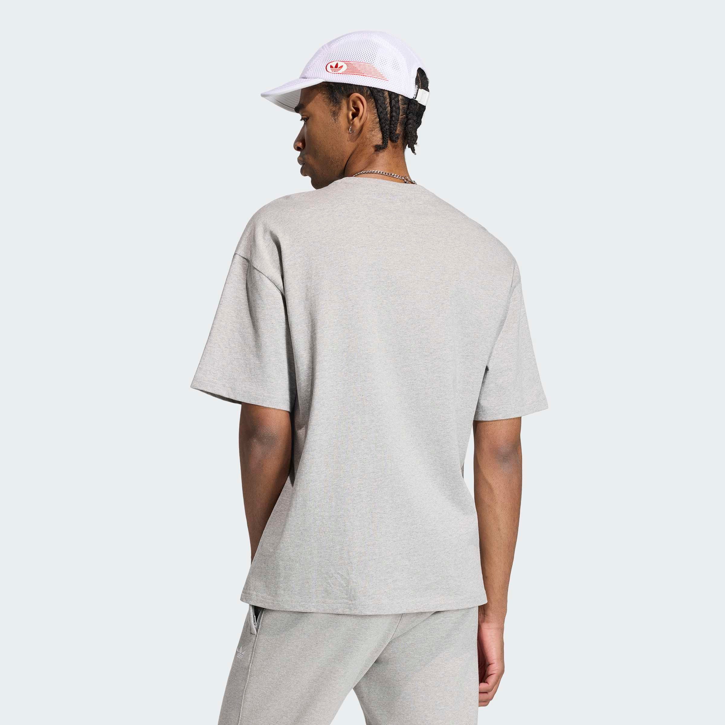 adidas Originals T-Shirt TREFOIL ESSENTIALS, LOCKER GESCHNITTEN für Erwachsene, mit Rundhalsausschnitt, ohne Verschluss, aus Baumwolle