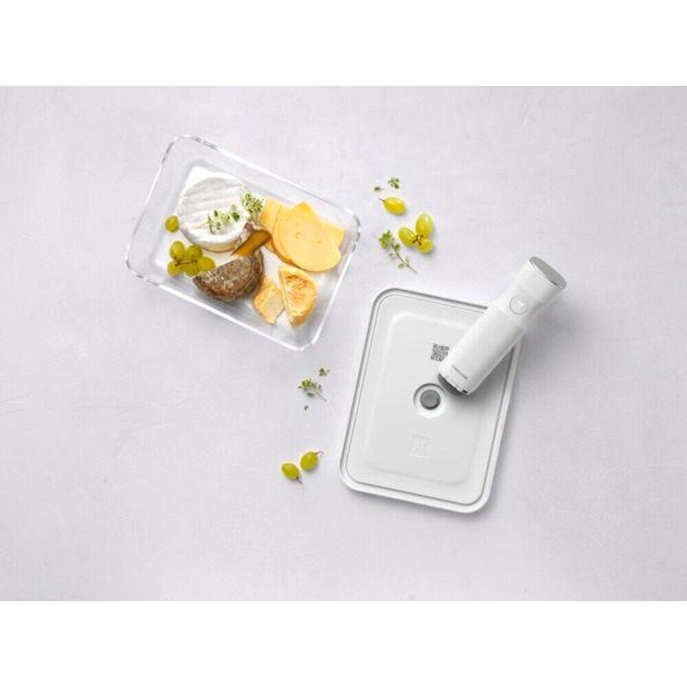 Zwilling Vakuumbehälter Vakuum-Kühlschrankbox 2,0 l Fresh & Save klar, Borosilikatglas, Kunststoff BPA frei, Silikon