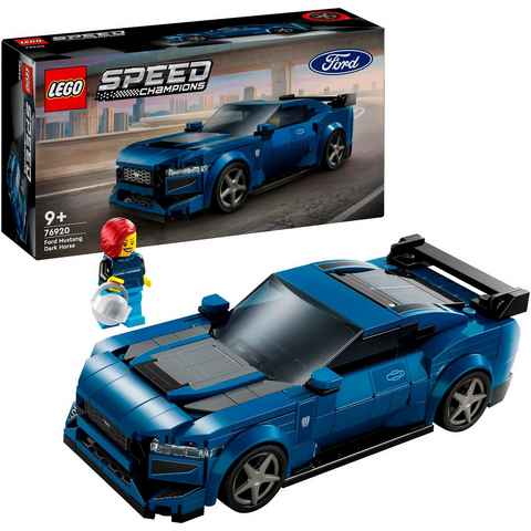 LEGO® Konstruktionsspielsteine Ford Mustang Dark Horse Sportwagen (76920), LEGO Speed® Champions, (344 St), Made in Europe