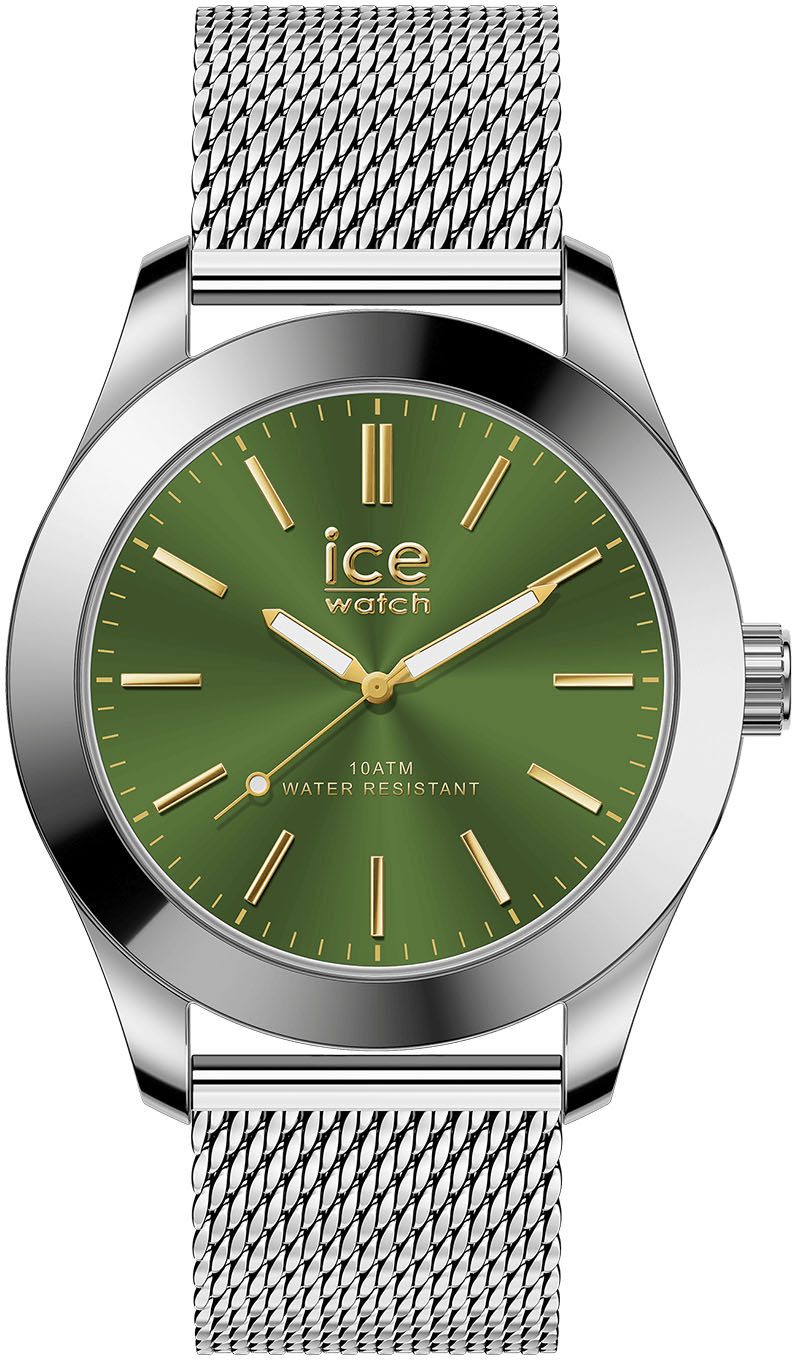 ice-watch Quarzuhr ICE steel - Medium - 3H 024749, Armbanduhr, Herrenuhr, Edelstahlarmband, Wasserdicht bis 10 bar,analog