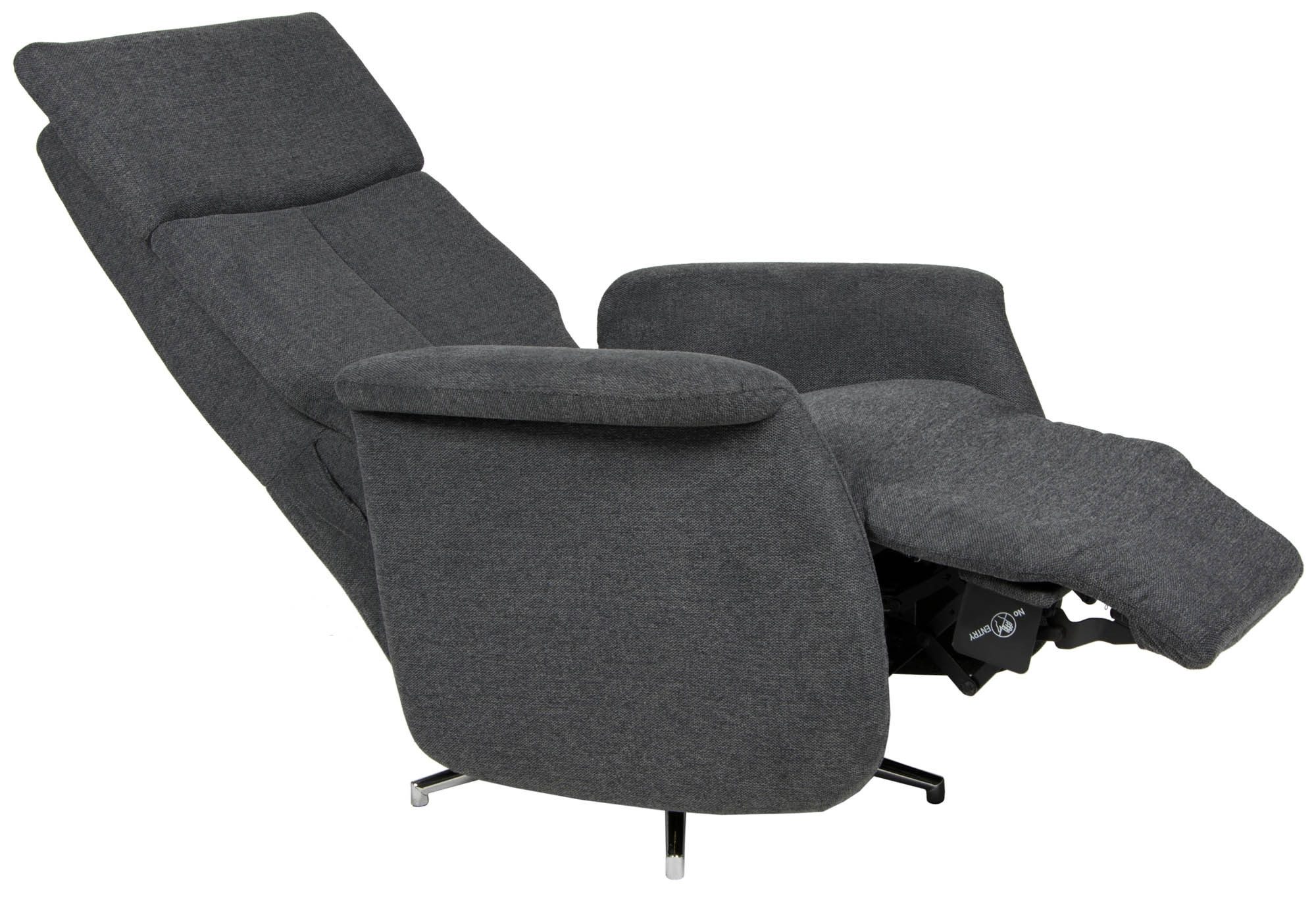 Duo Collection Relaxsessel Thompson, verstellbar, drehbar, anthrazit - 78x95x80cm (BxHxT)