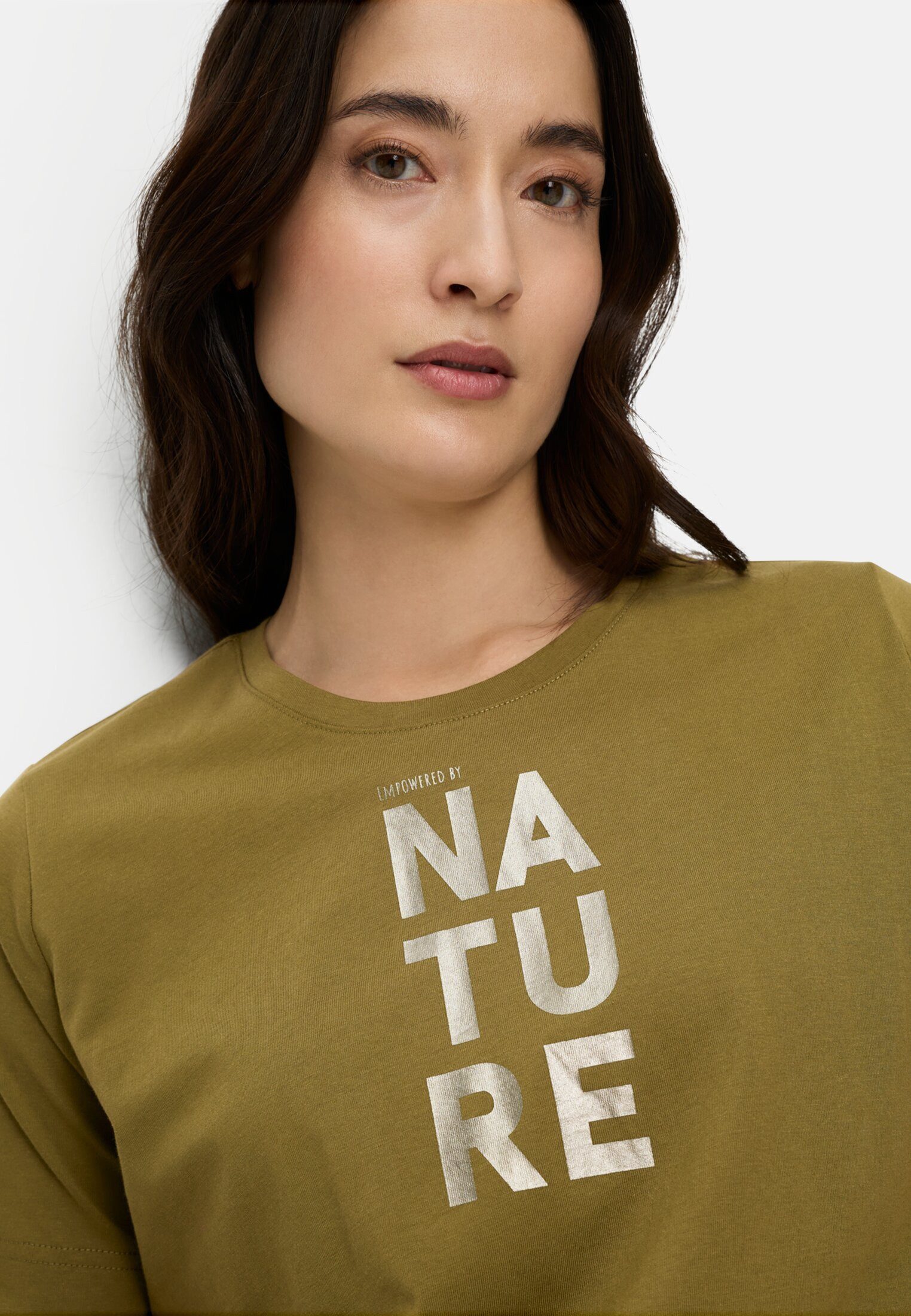 camel active Print-Shirt aus reiner Baumwolle Kurzarm