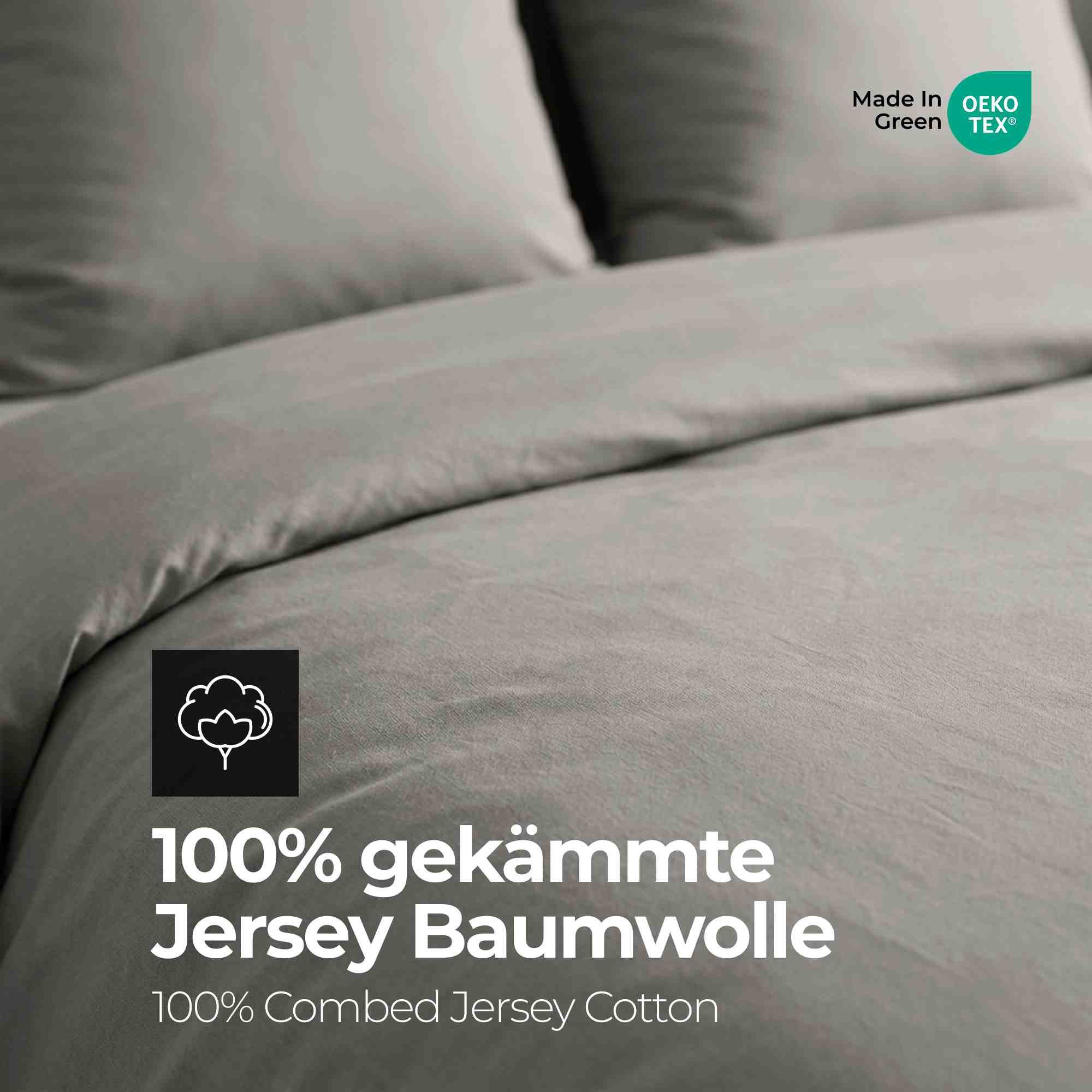 etérea Himmlische Qualität Bettwäsche etérea Premium Jersey Bettwäsche, Jersey, 2 teilig