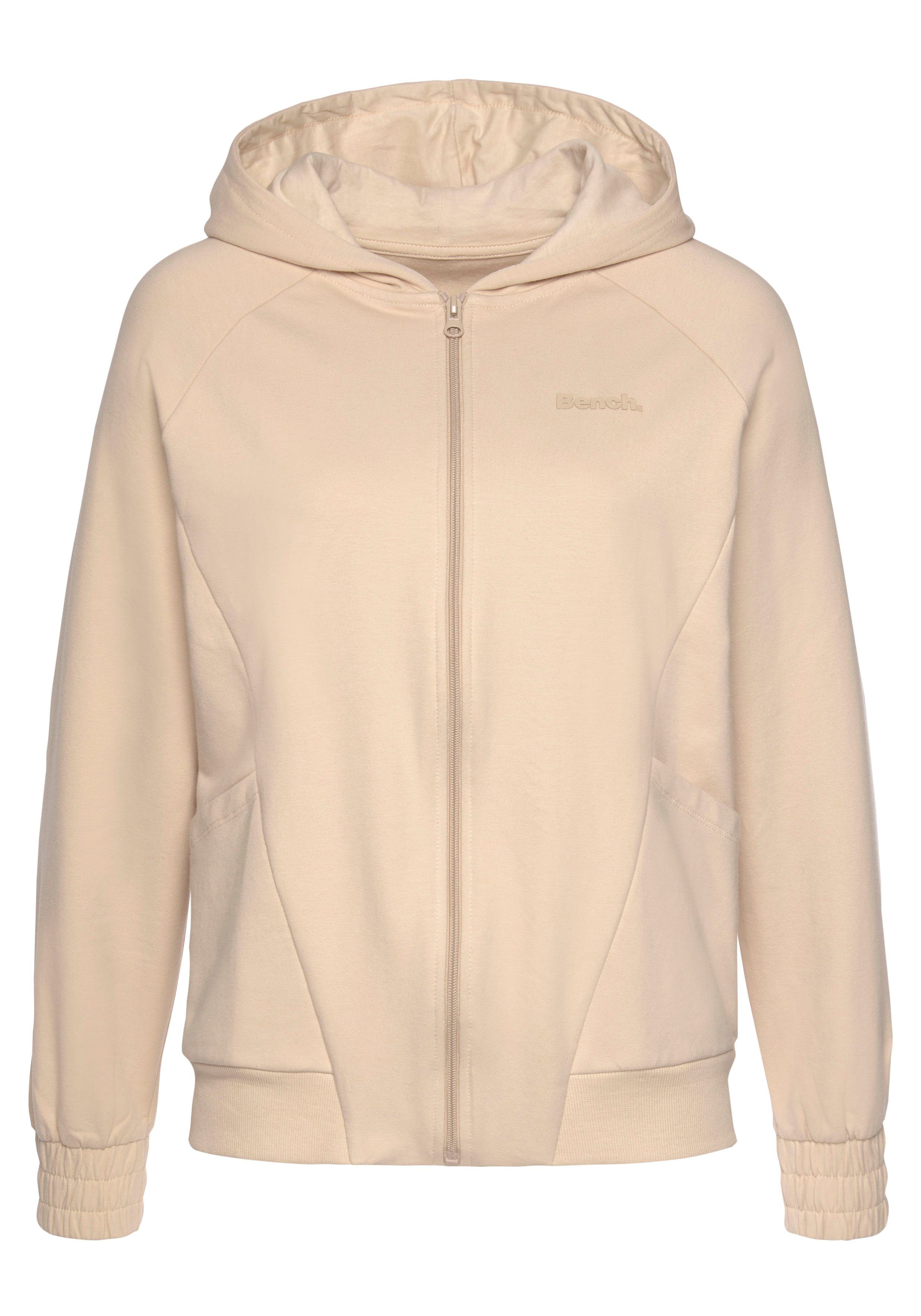 Bench. Loungewear Kapuzensweatjacke mit sportlichen Teilungsnähten, Loungeanzug