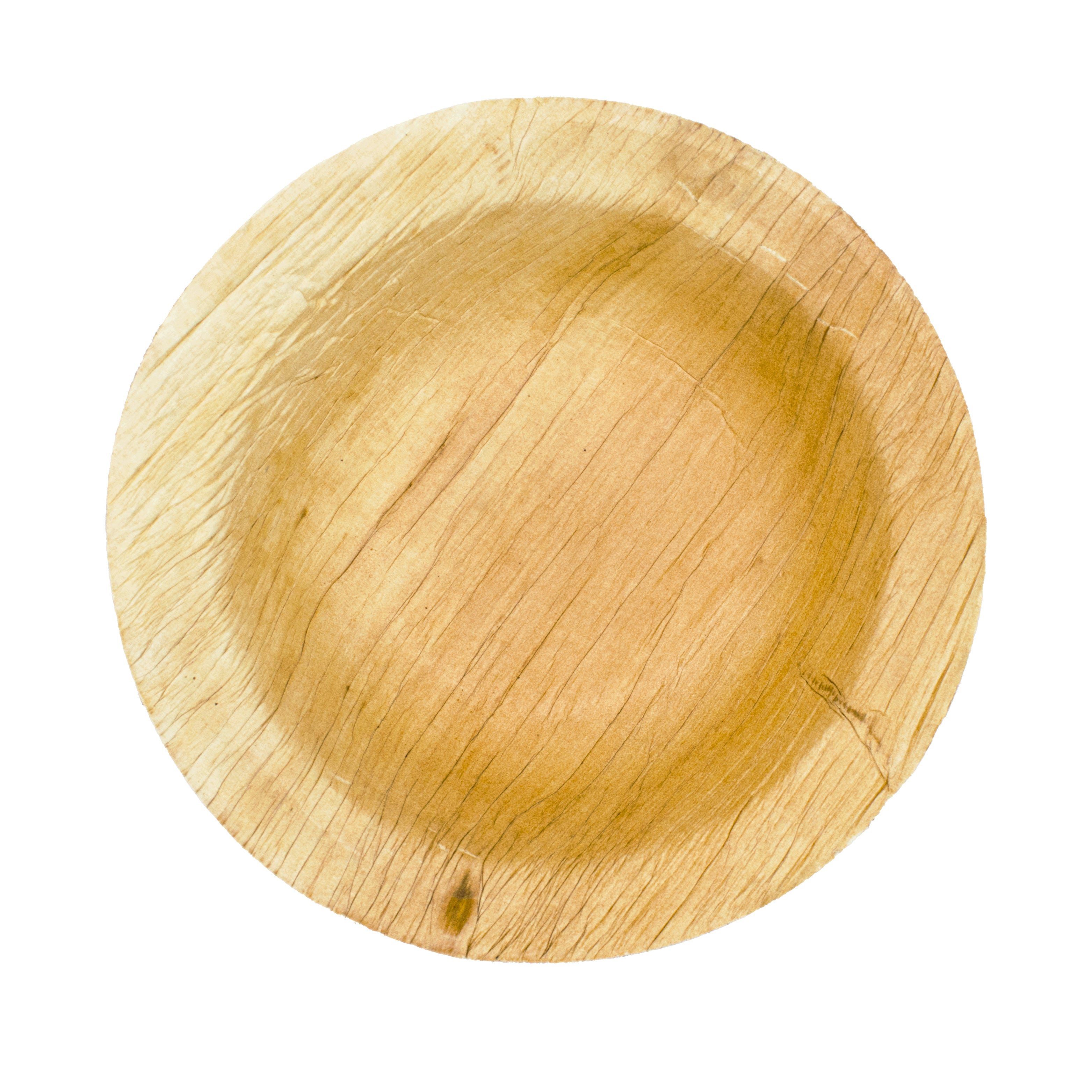 wisefood Einwegteller Palmblatt Snack Teller 200ml 12,5 cm, (25 St)