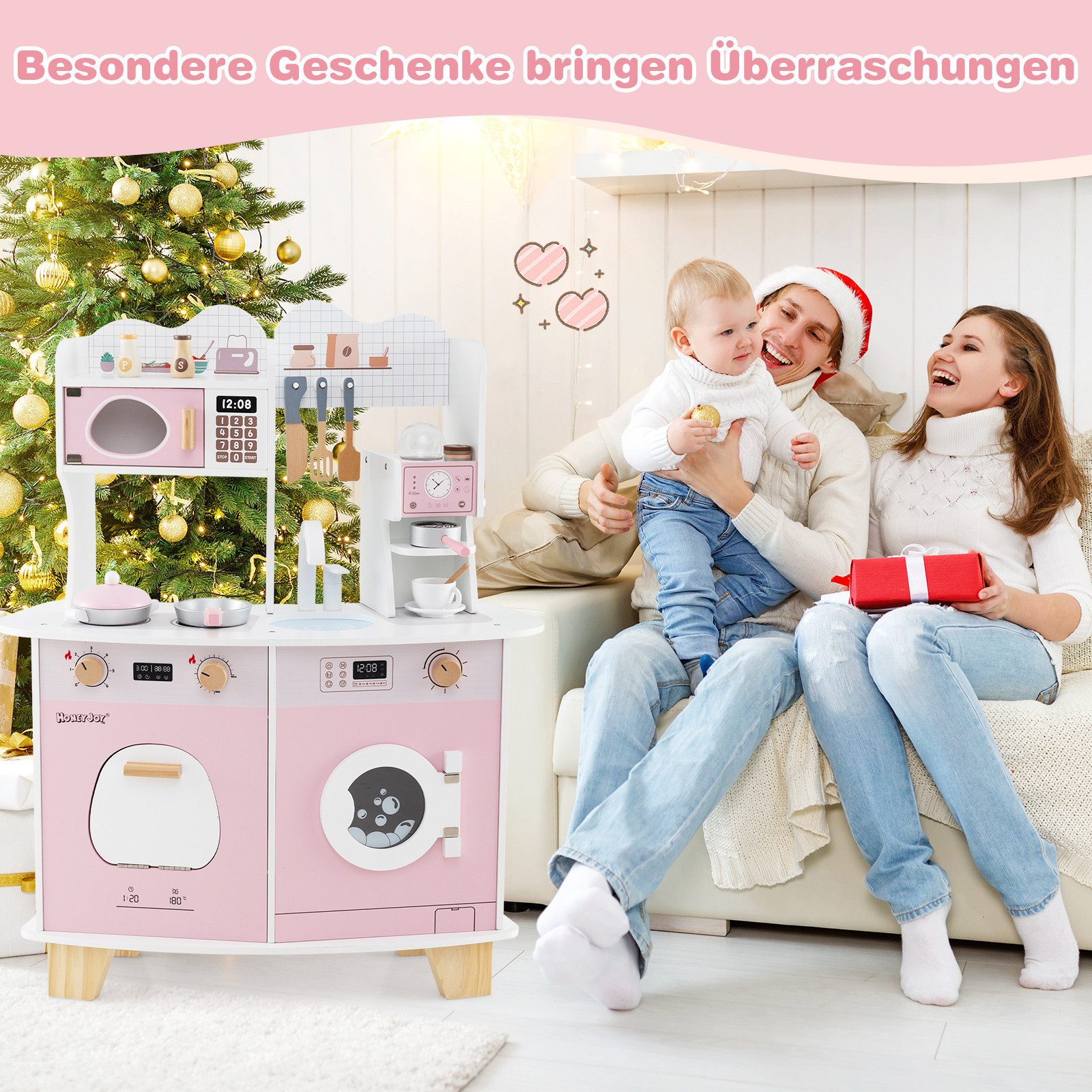 COSTWAY Spielküche, Kinderküche mit Ofen für günstig online kaufen